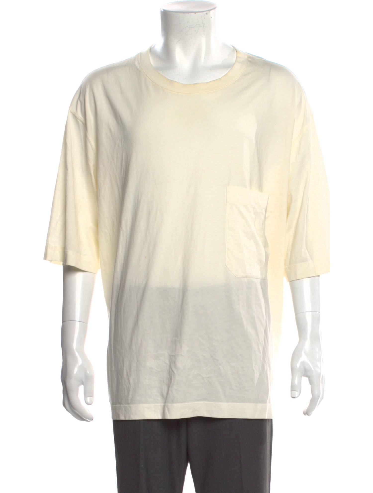 Lemaire Crew Neck Three-Quarter Sleeve T-Shirt