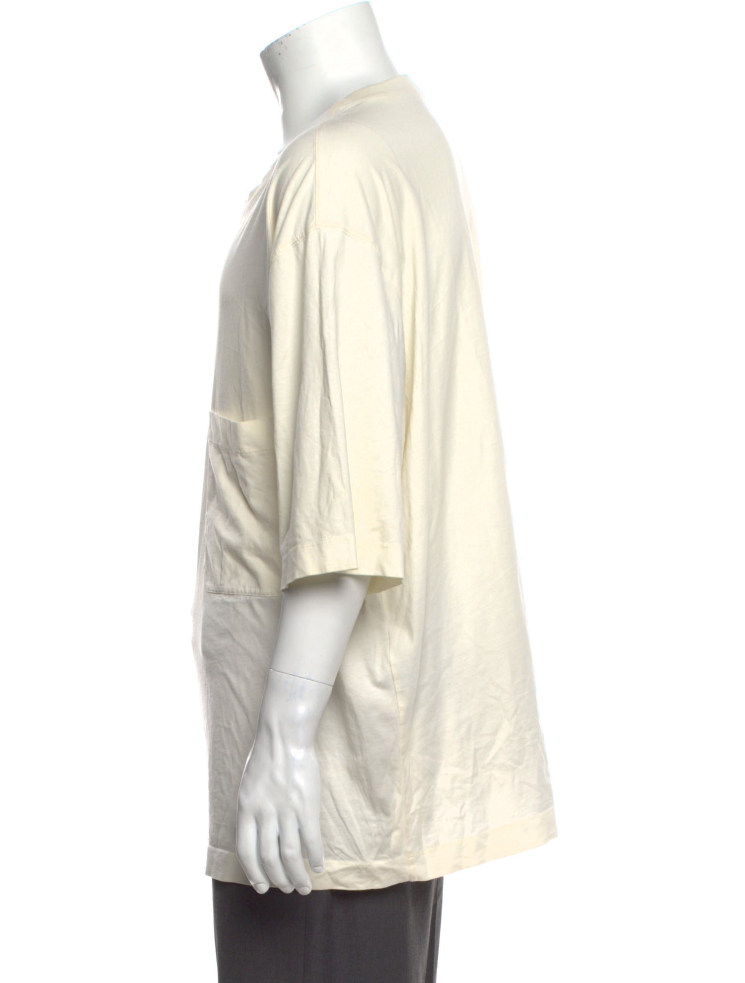 Lemaire Crew Neck Three-Quarter Sleeve T-Shirt