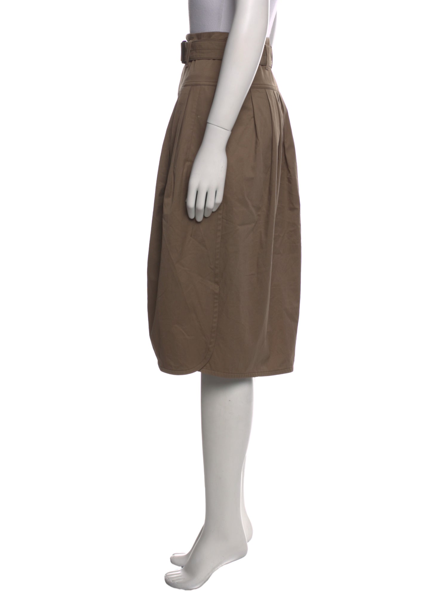 Lemaire Pleated Accents Knee-Length Skirt