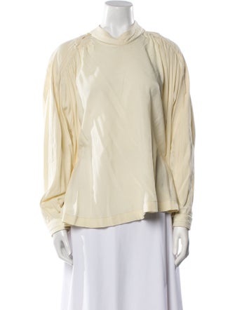Lemaire Mock Neck Long Sleeve Blouse