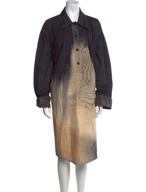 Lemaire Tie-Dye Print Midi Length Dress