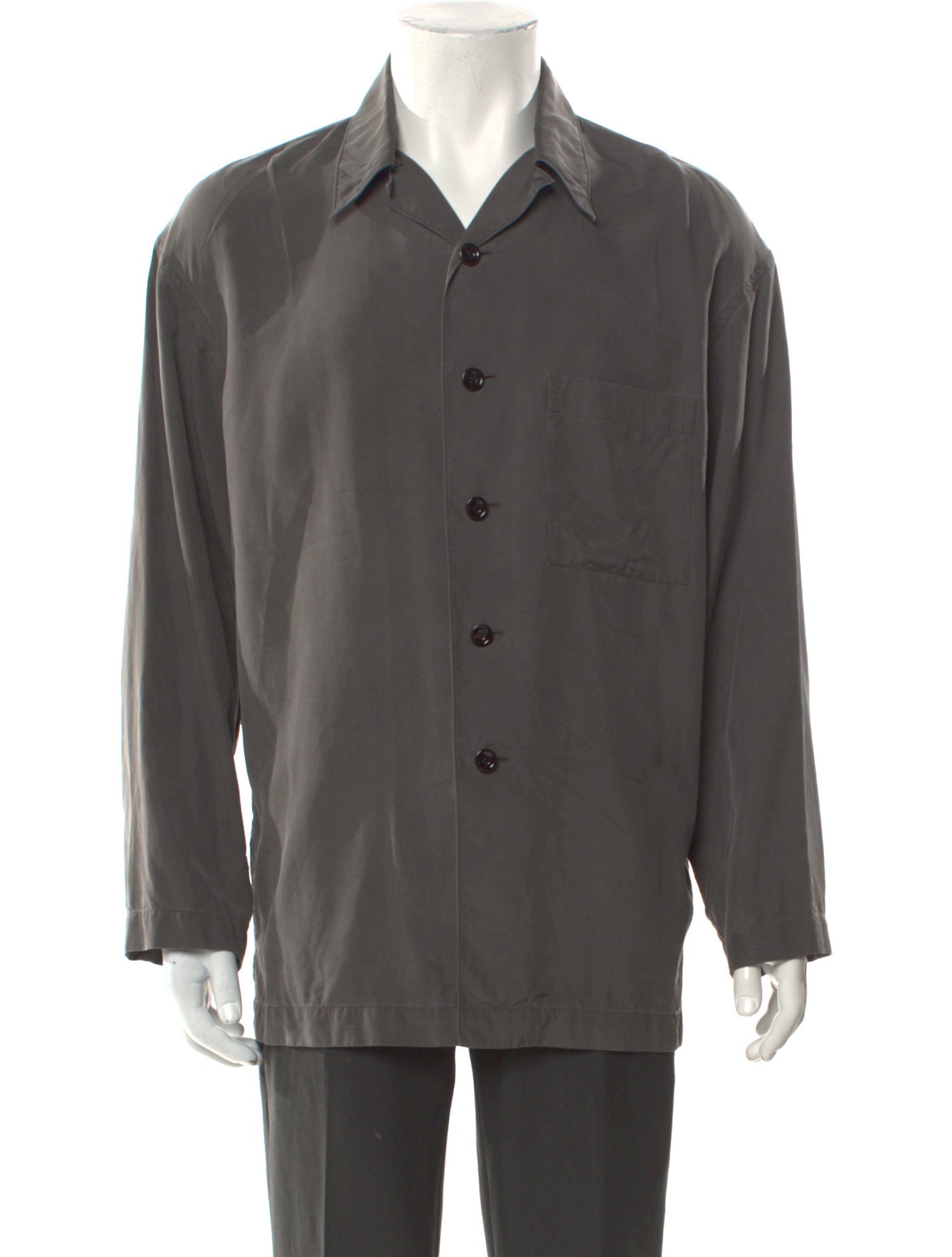 Lemaire Silk Long Sleeve Shirt