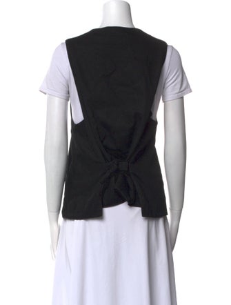 Lemaire V-Neck Short Sleeve Button-Up Top