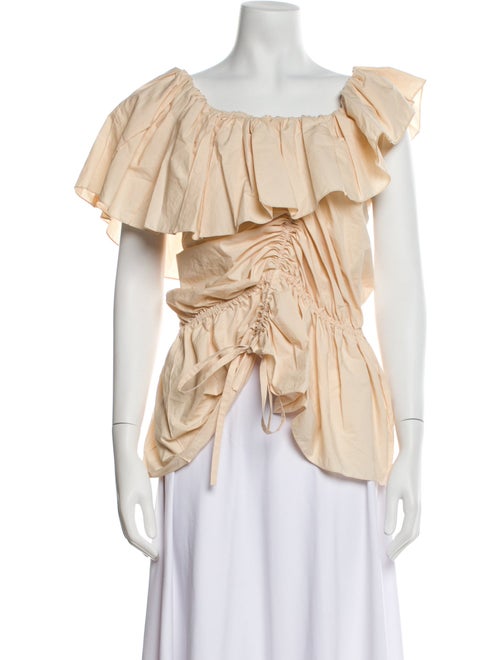 Lemaire Off-The-Shoulder Short Sleeve Blouse