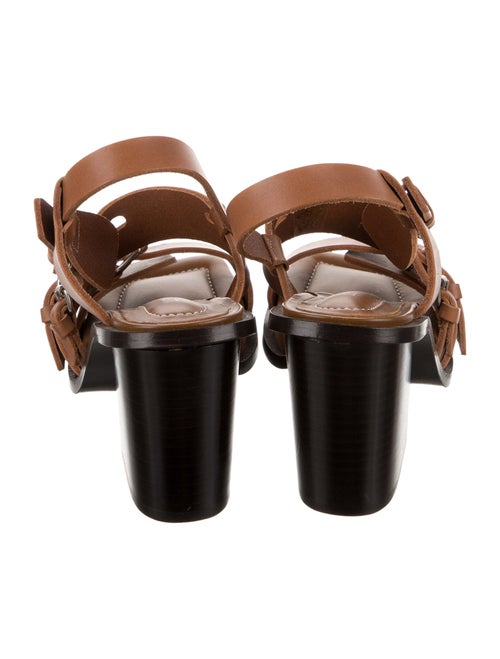 Lemaire Leather Cutout Accent Slingback Sandals