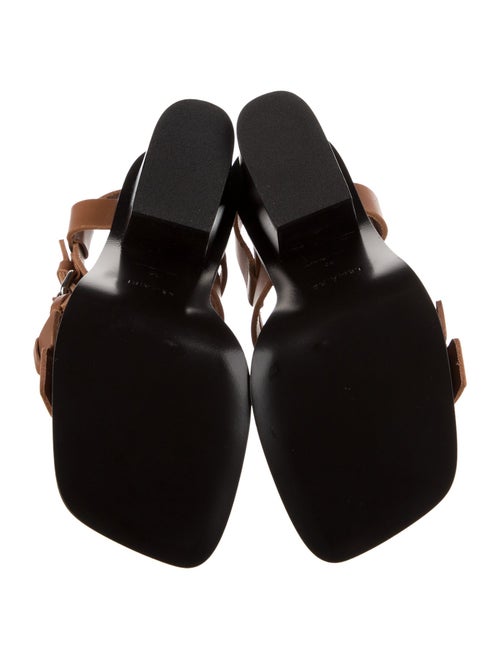 Lemaire Leather Cutout Accent Slingback Sandals