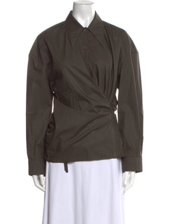 Lemaire Long Sleeve Button-Up Top
