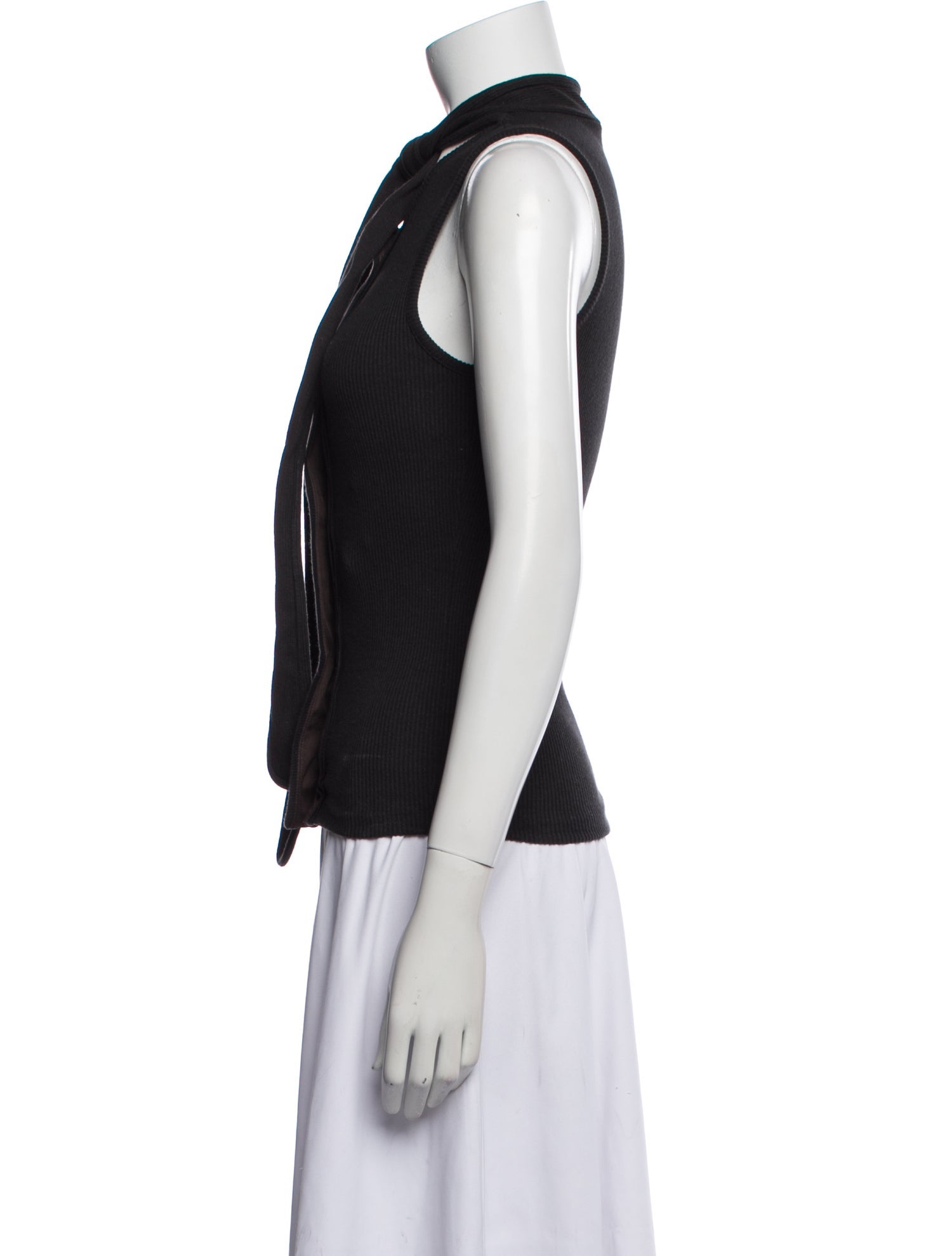 Lemaire Mock Neck Sleeveless Top