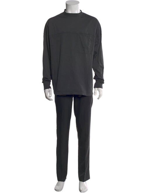 Lemaire Mock Neck Long Sleeve T-Shirt