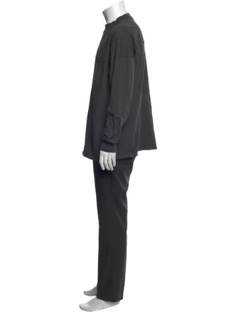 Lemaire Mock Neck Long Sleeve T-Shirt