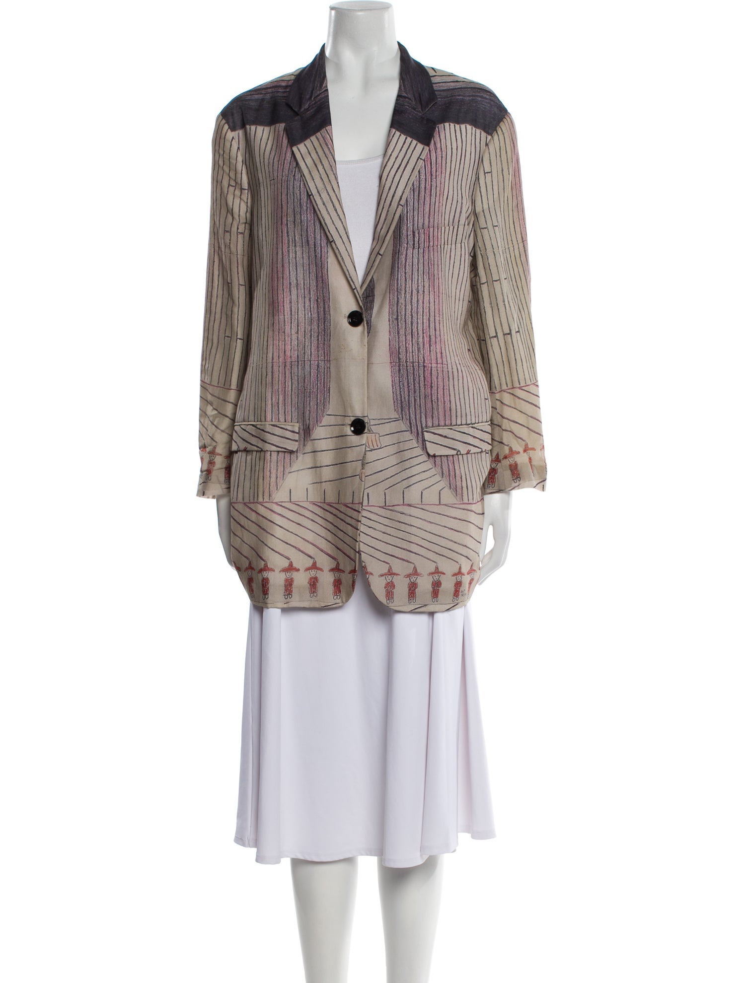 Lemaire Plaid Print Blazer