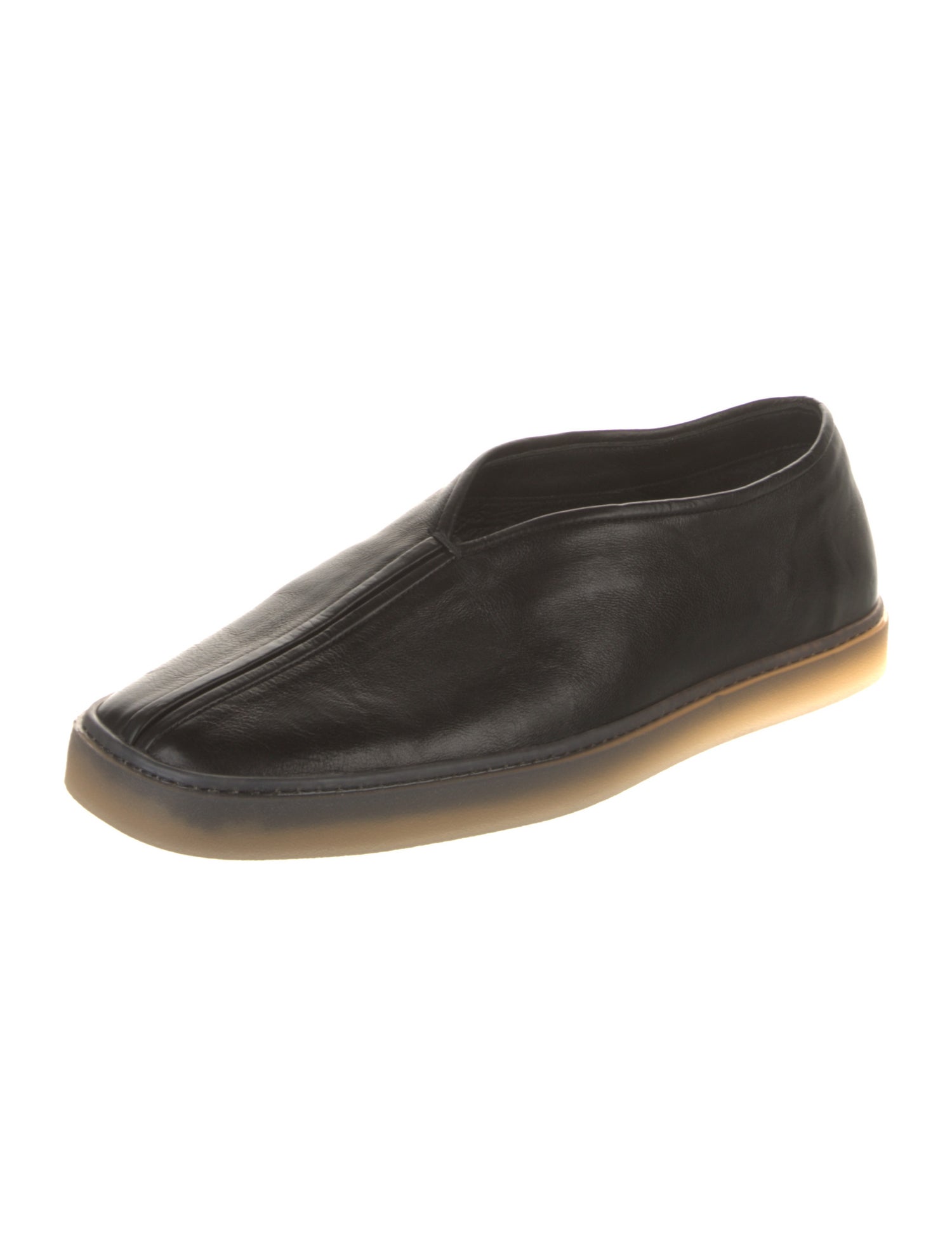 Lemaire Leather Bow Accents Dress Loafers