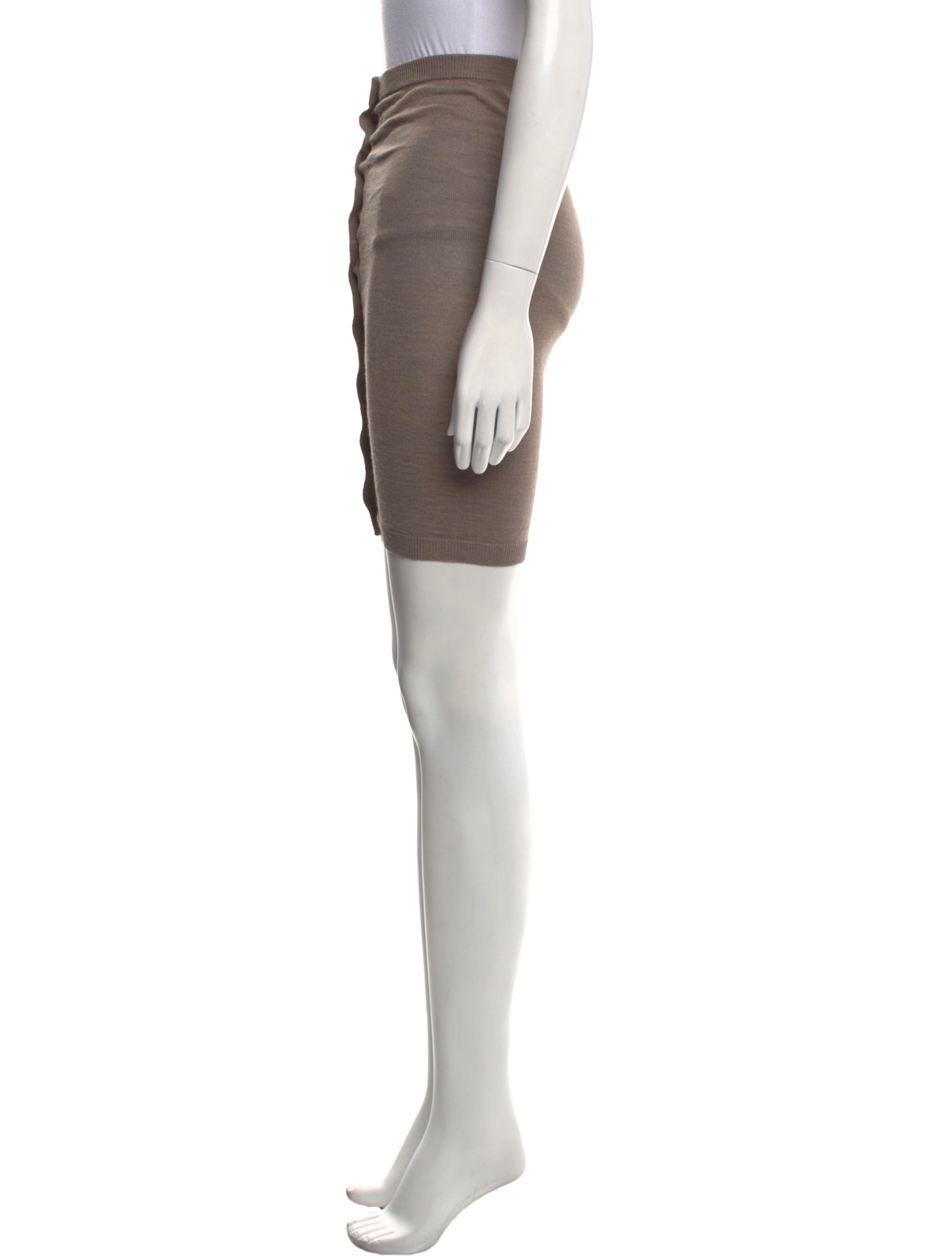 Lemaire Distressed Accents Knee-Length Skirt