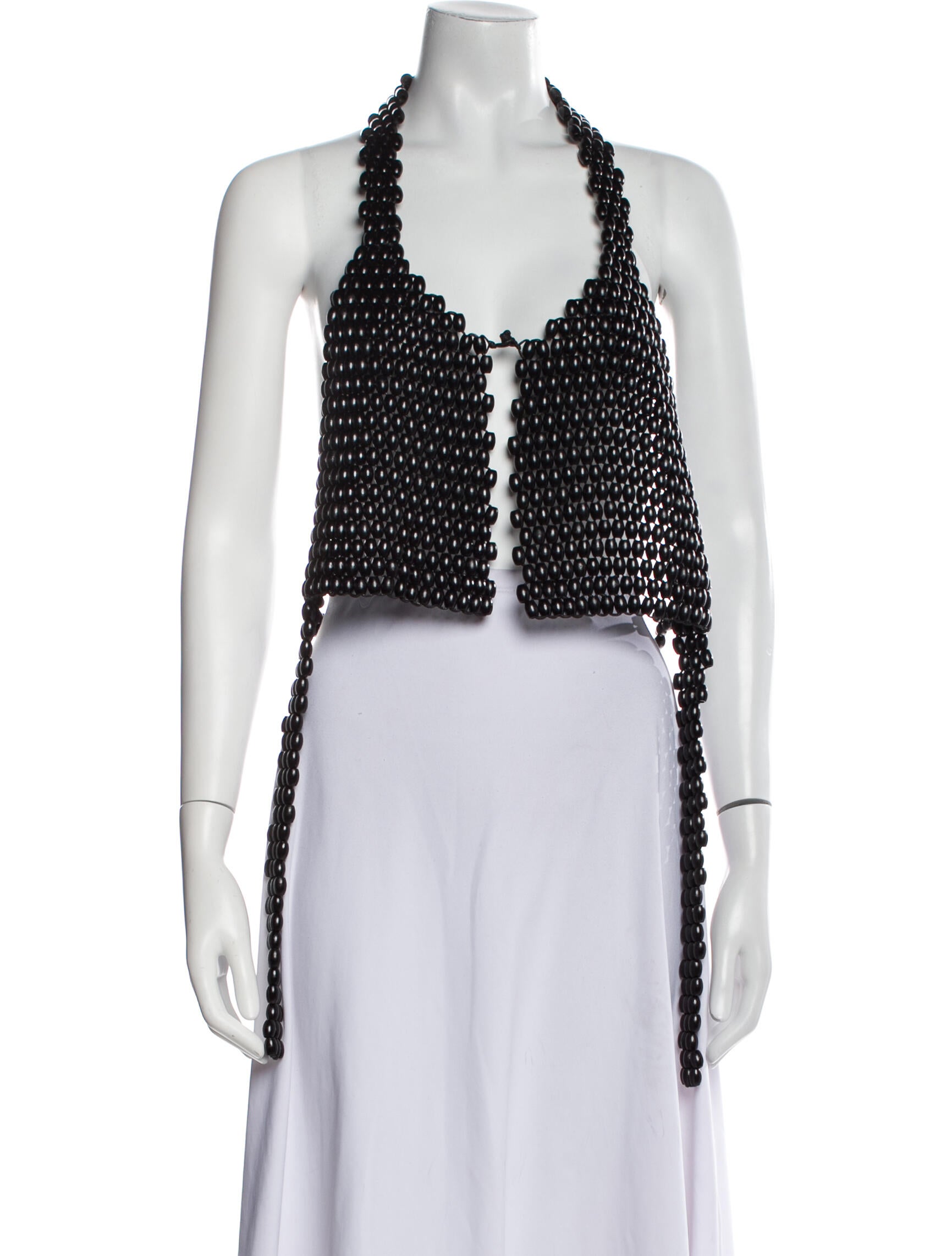 Lemaire Halterneck Sleeveless Crop Top