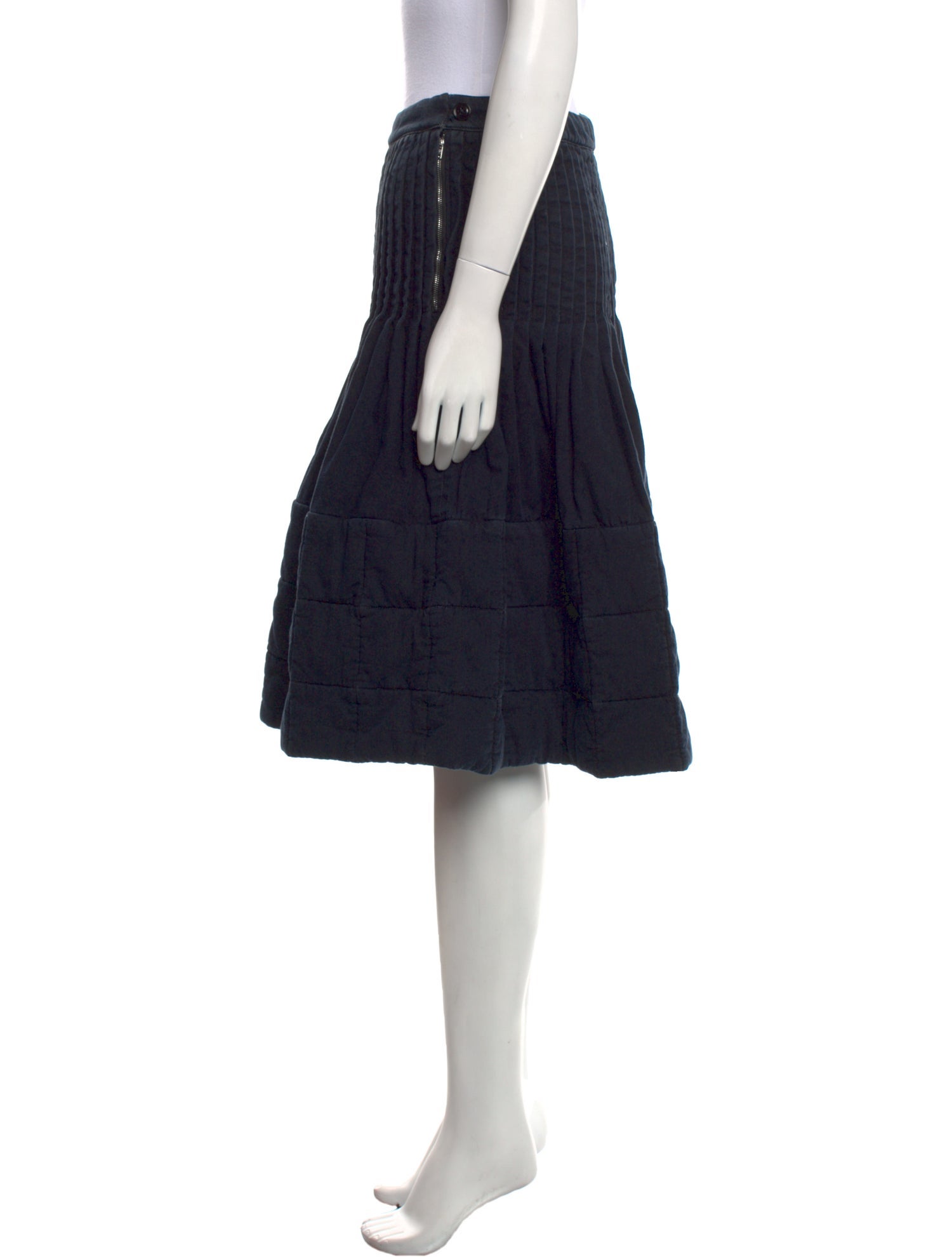 Lemaire Pleated Accents Knee-Length Skirt