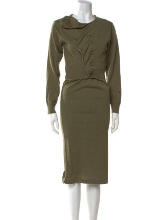Lemaire Cowl Neck Midi Length Dress