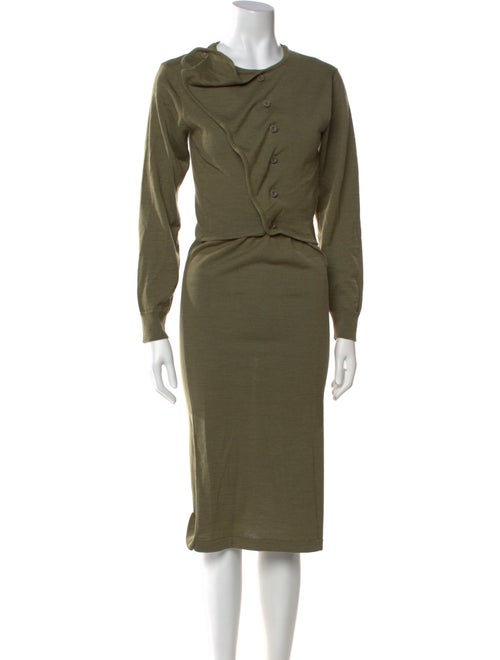 Lemaire Cowl Neck Midi Length Dress