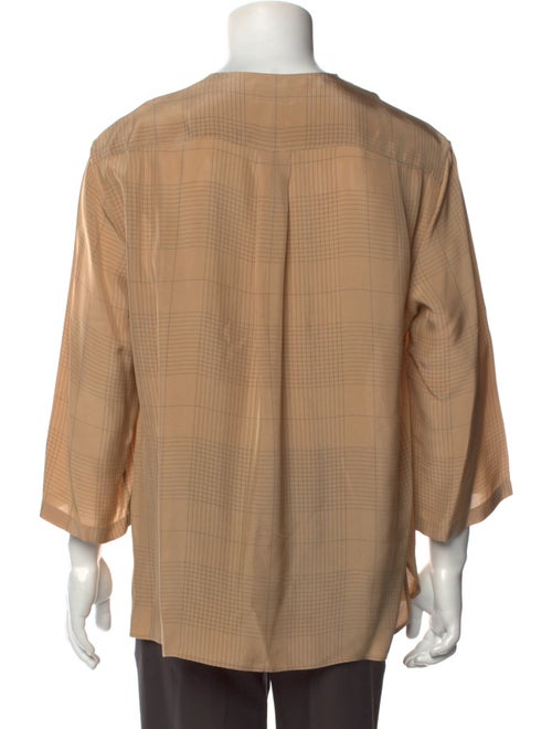 Lemaire Plaid Print Short Sleeve Shirt