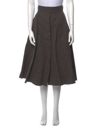 Lemaire Linen Midi Length Skirt