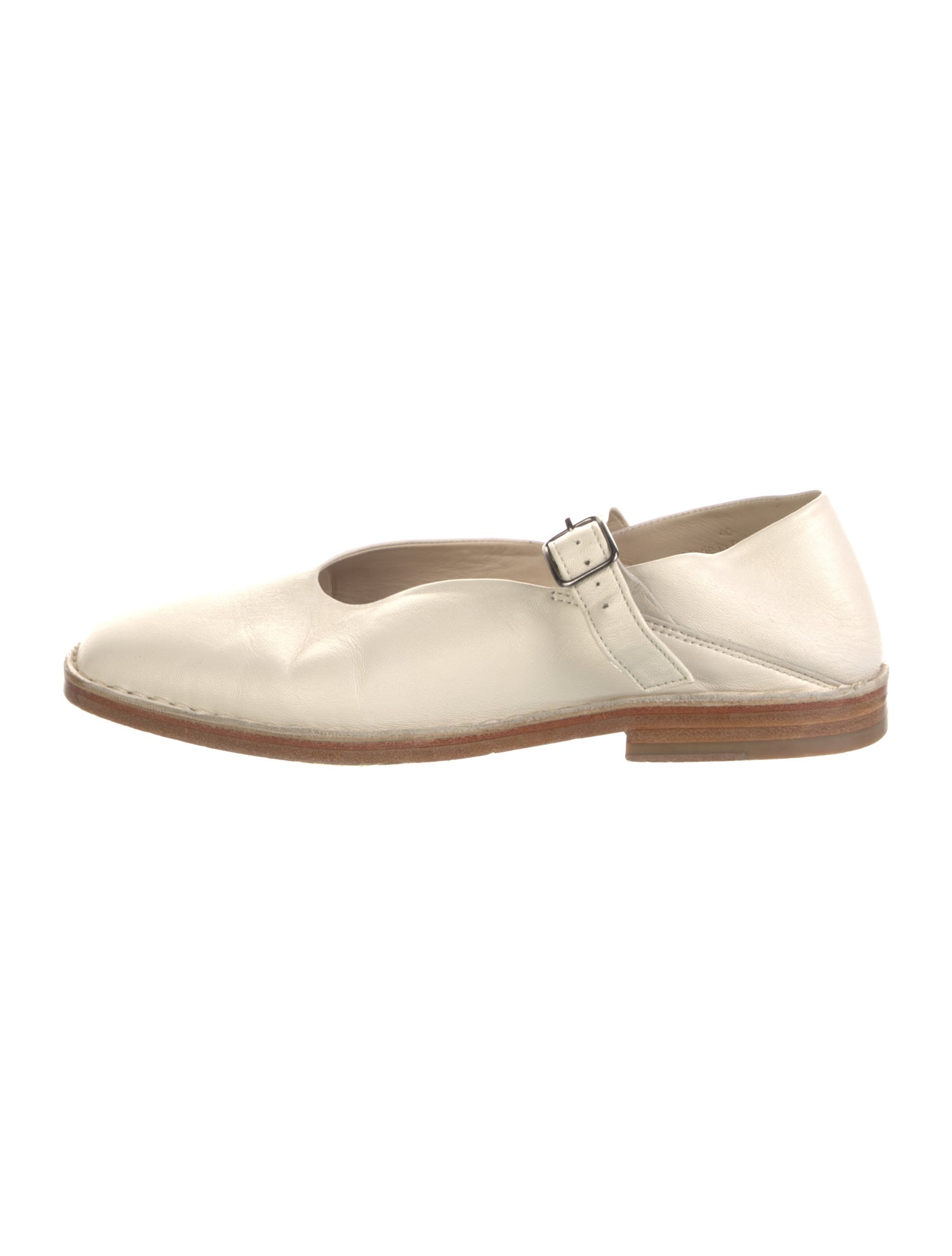 Lemaire Leather Mary Jane Flats