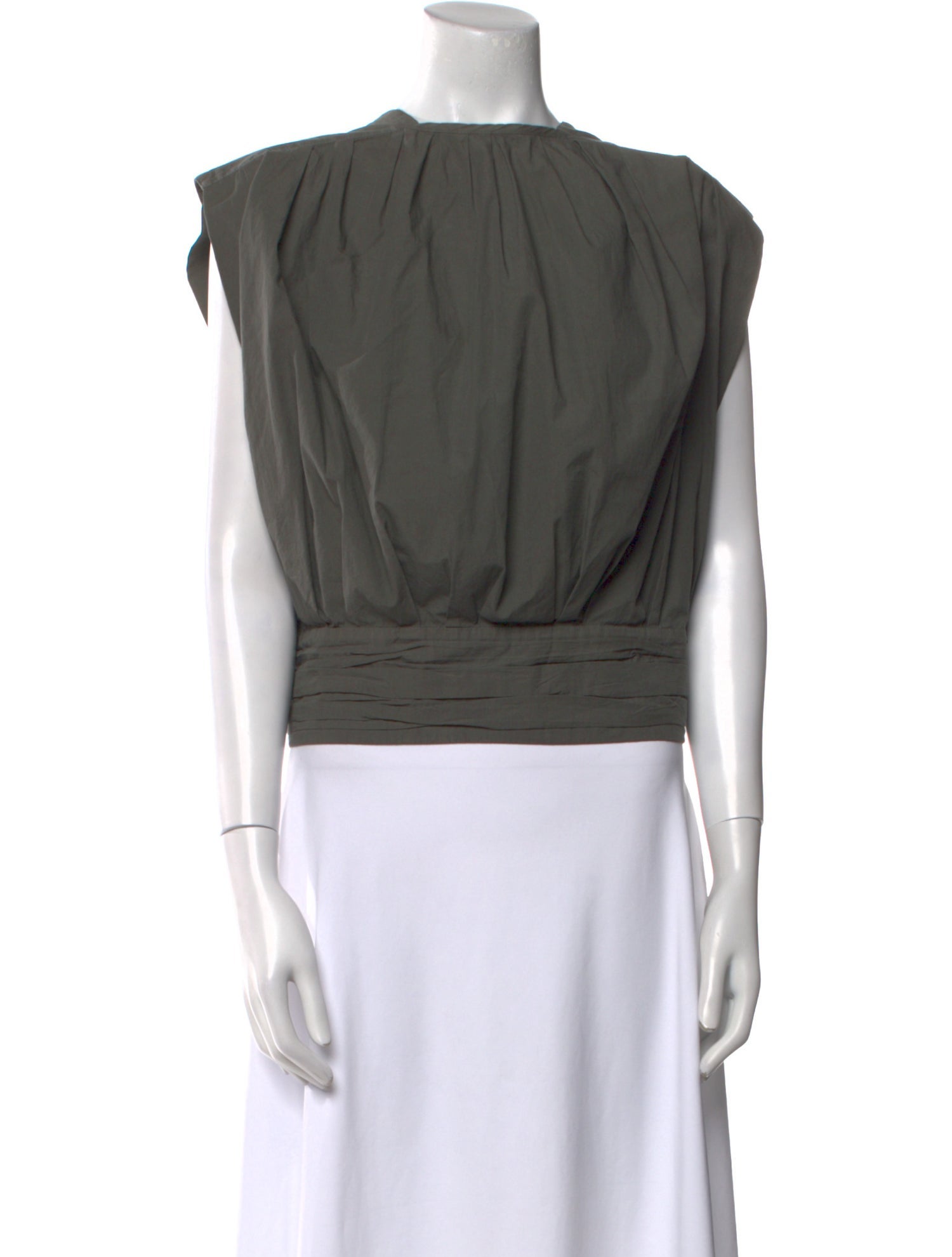 Lemaire Bateau Neckline Short Sleeve Crop Top