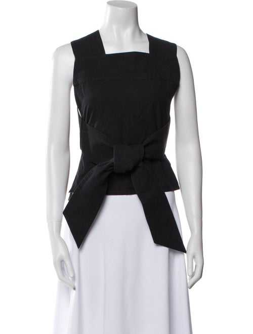 Lemaire Linen Square Neckline Crop Top