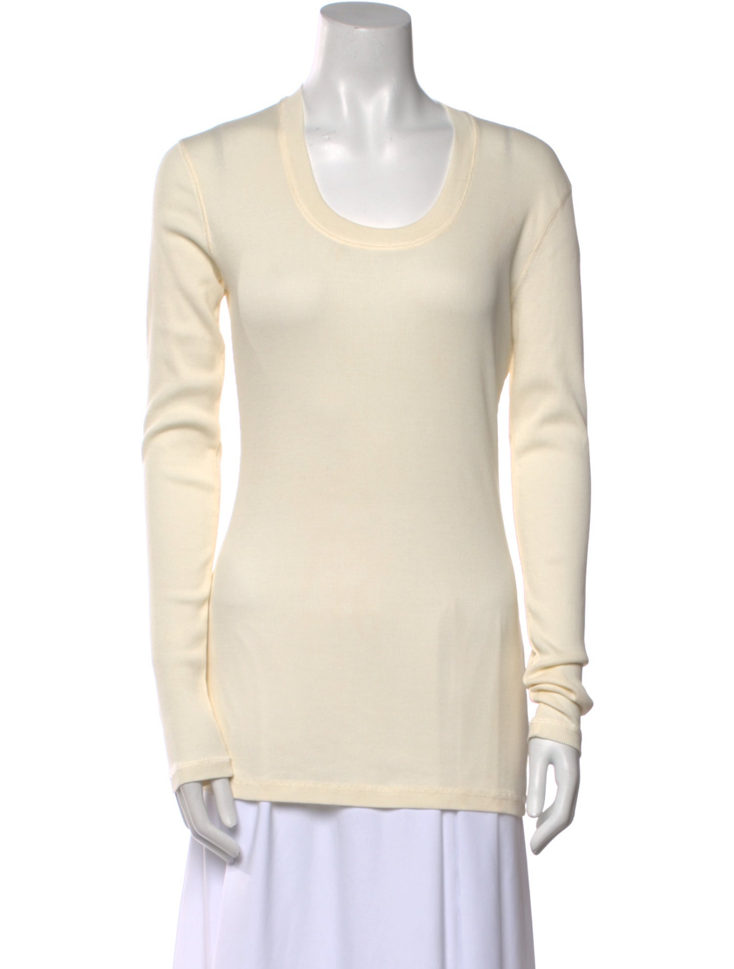 Lemaire Scoop Neck Long Sleeve Top