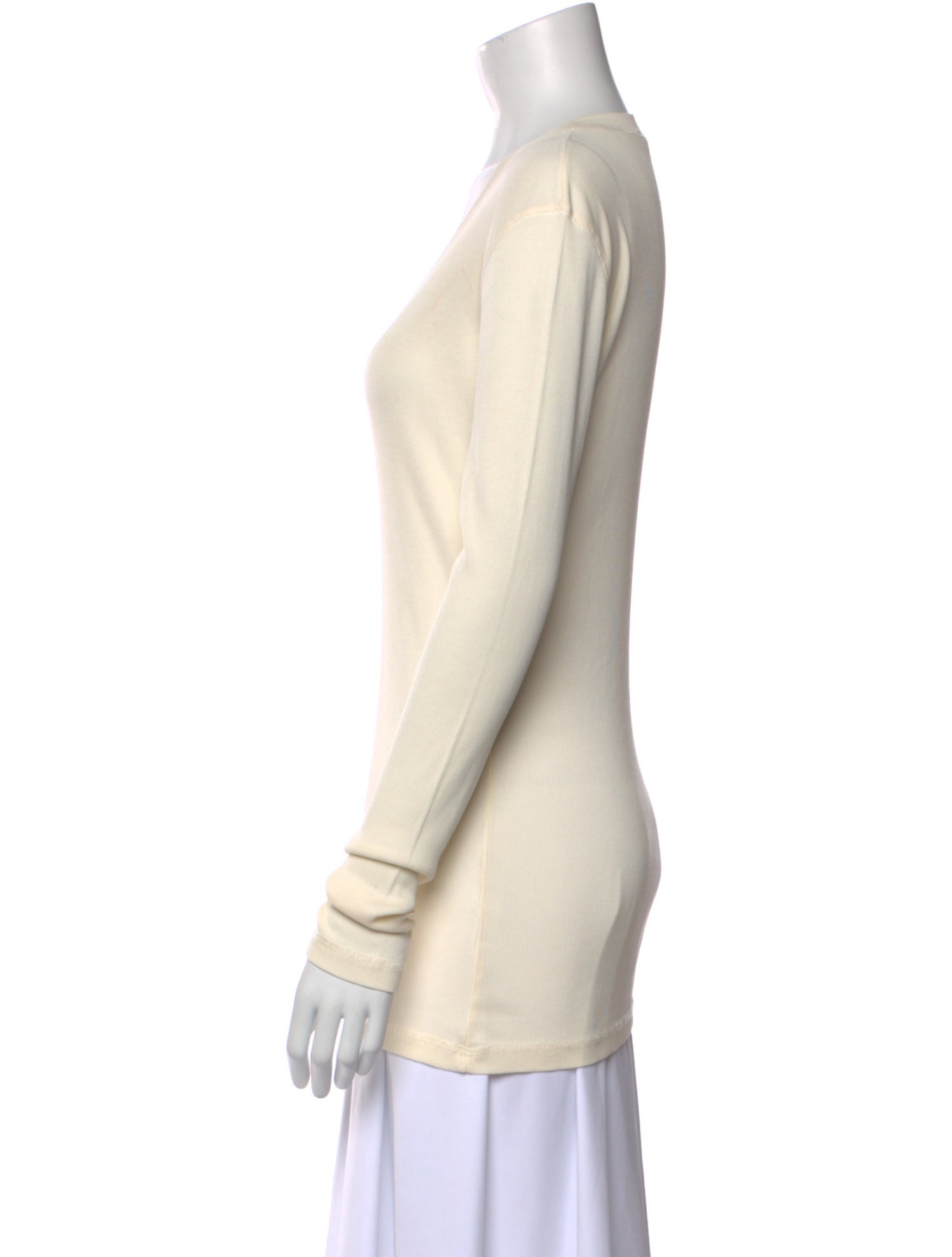 Lemaire Scoop Neck Long Sleeve Top
