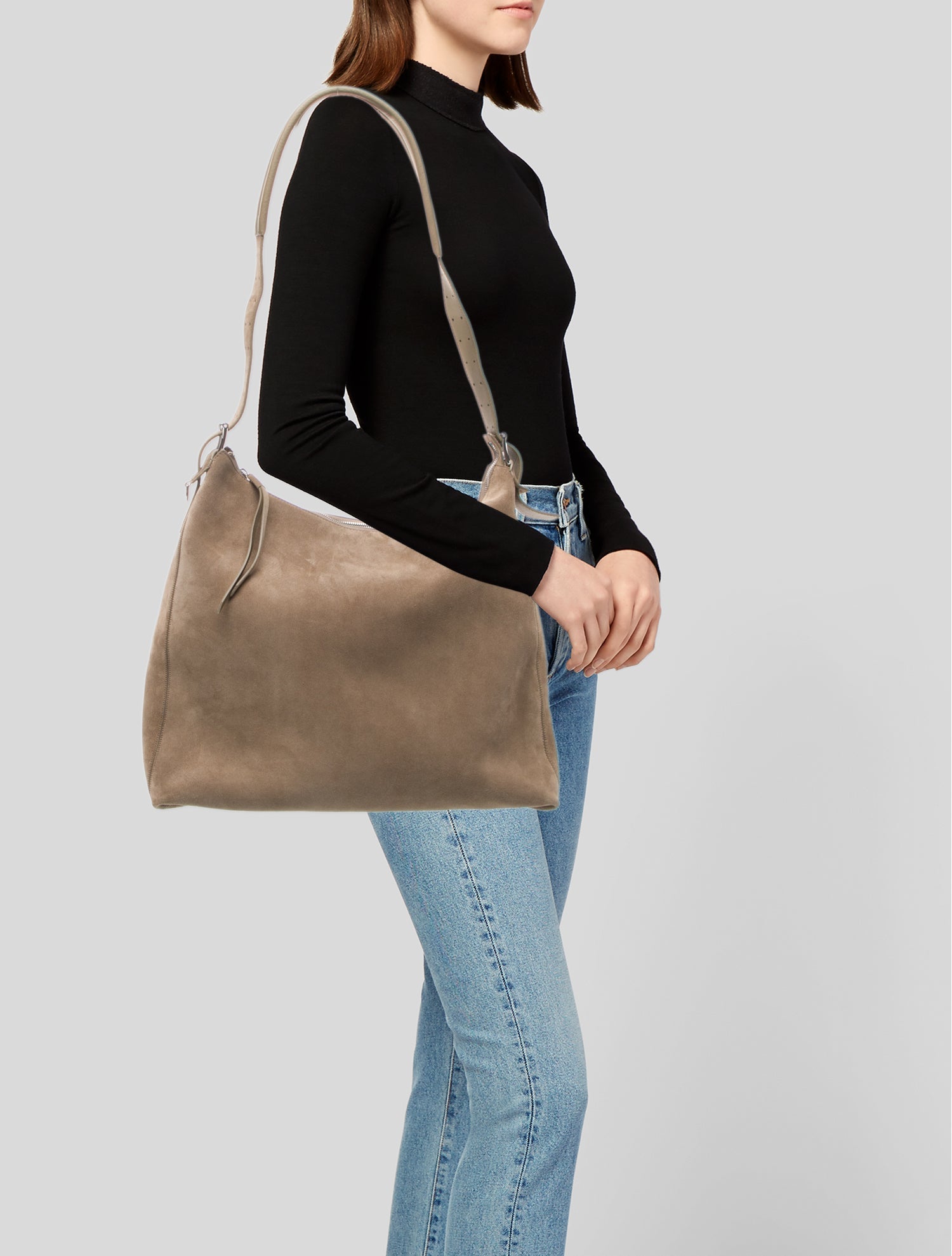 Lemaire Suede Shoulder Bag