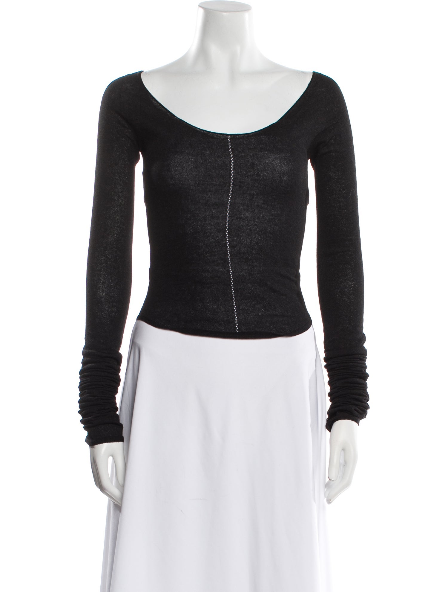 Lemaire Scoop Neck Long Sleeve Top