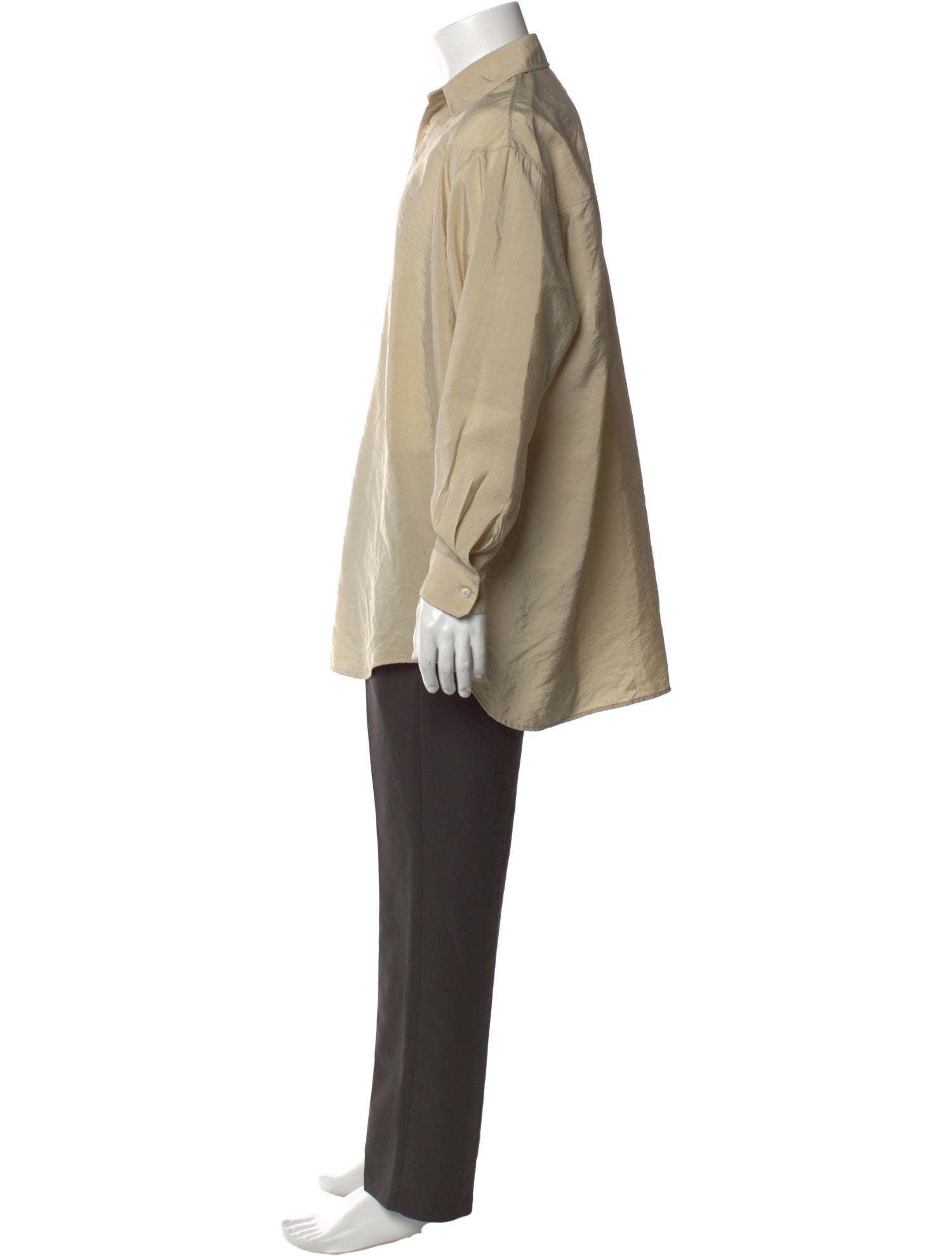 Lemaire Silk Long Sleeve Dress Shirt