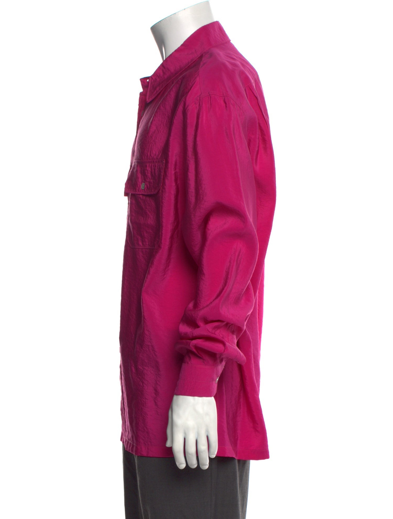 Lemaire Silk Long Sleeve Dress Shirt