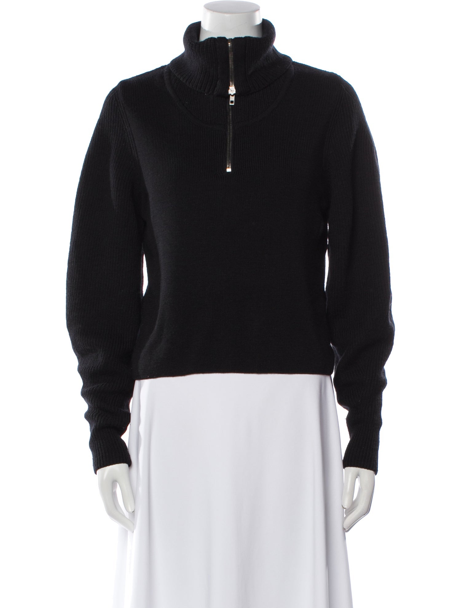 Lemaire Wool Mock Neck Sweater