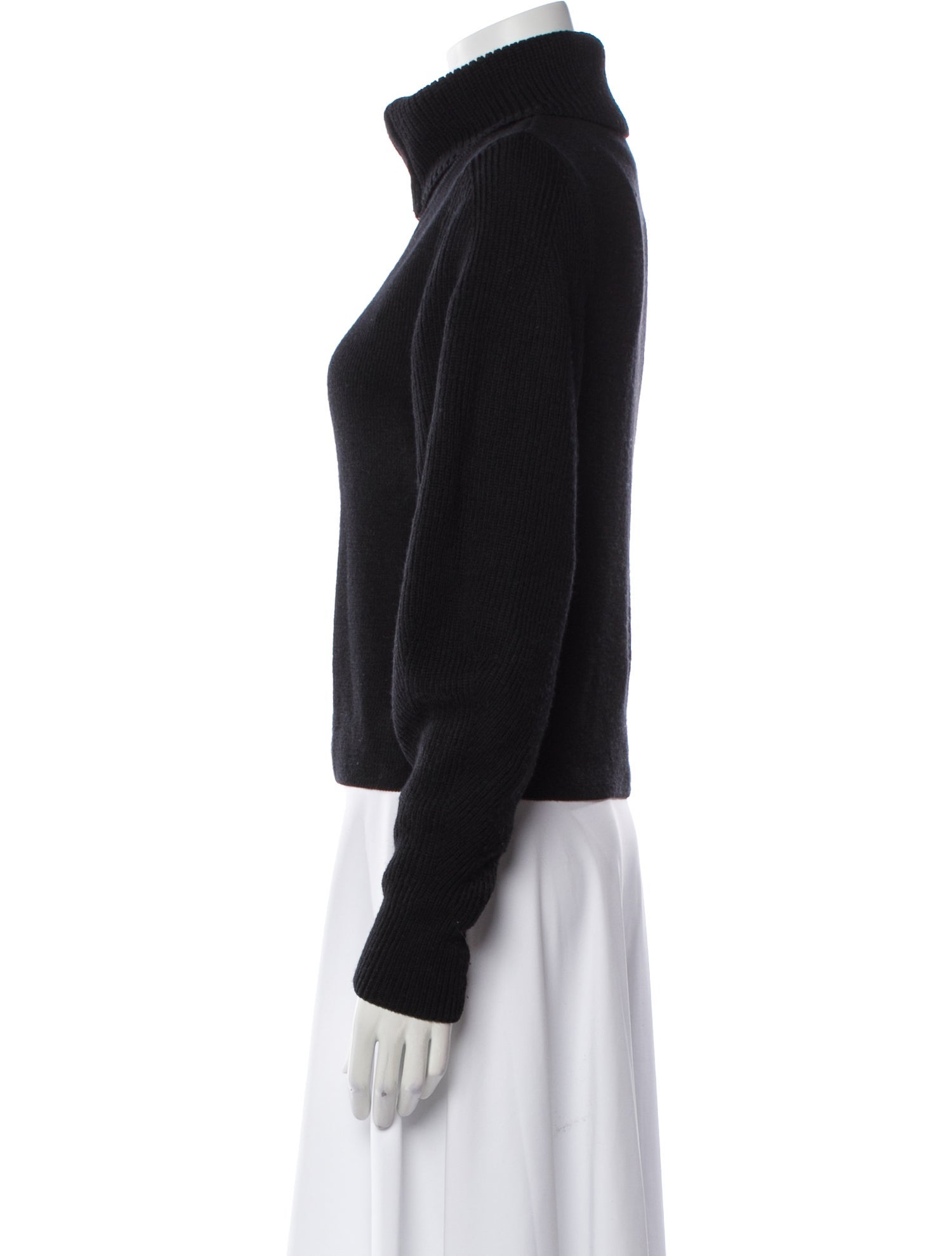 Lemaire Wool Mock Neck Sweater