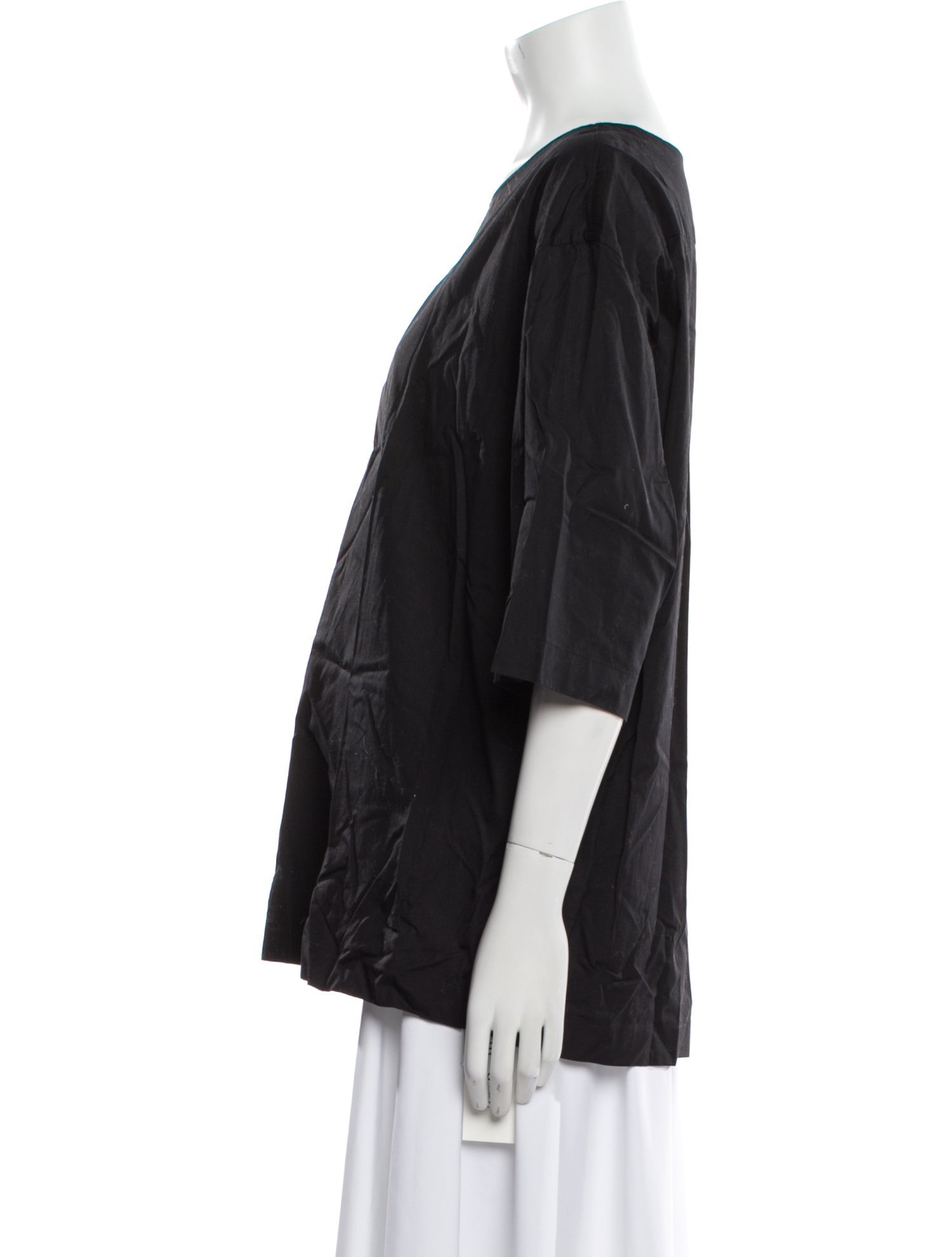 Lemaire Bateau Neckline Short Sleeve Blouse