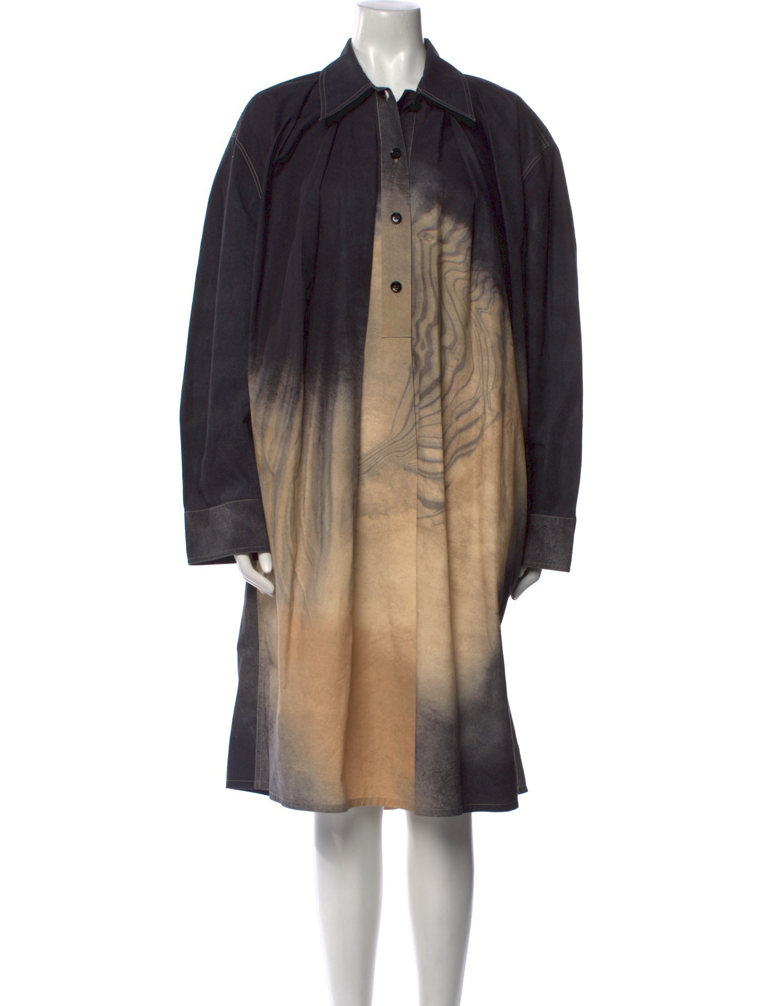 Lemaire Tie-Dye Print Midi Length Dress