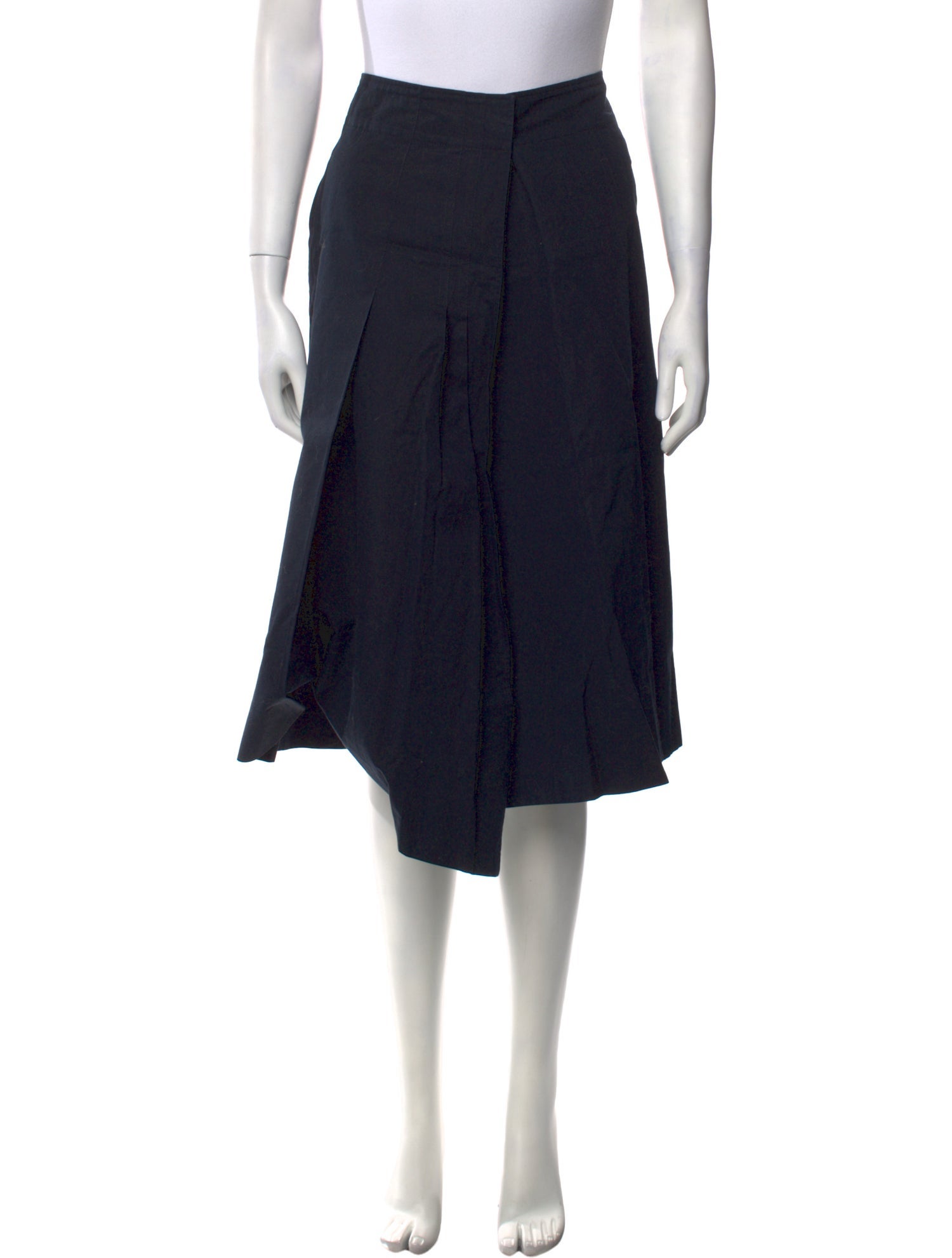 Lemaire Pleated Accents Knee-Length Skirt