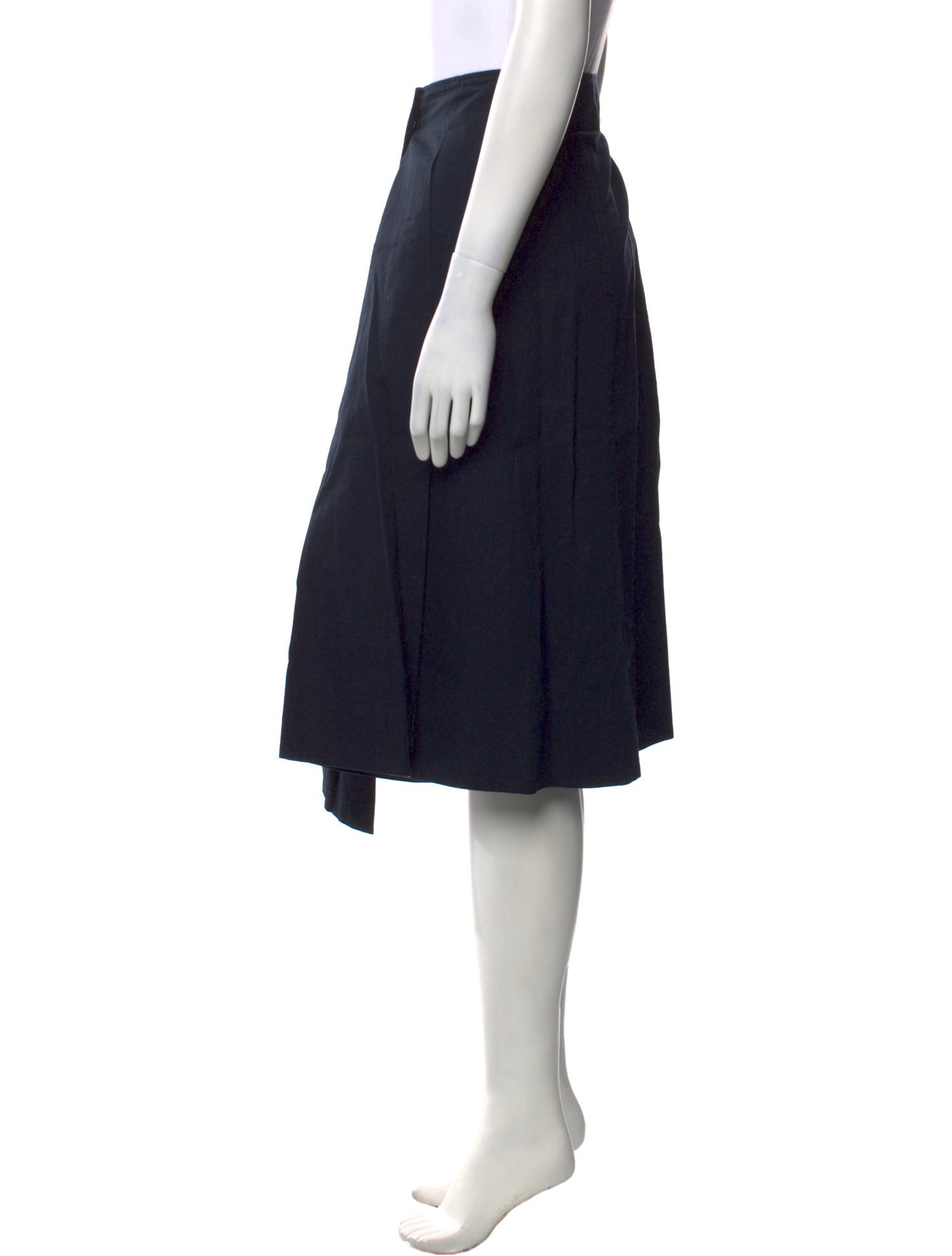 Lemaire Pleated Accents Knee-Length Skirt