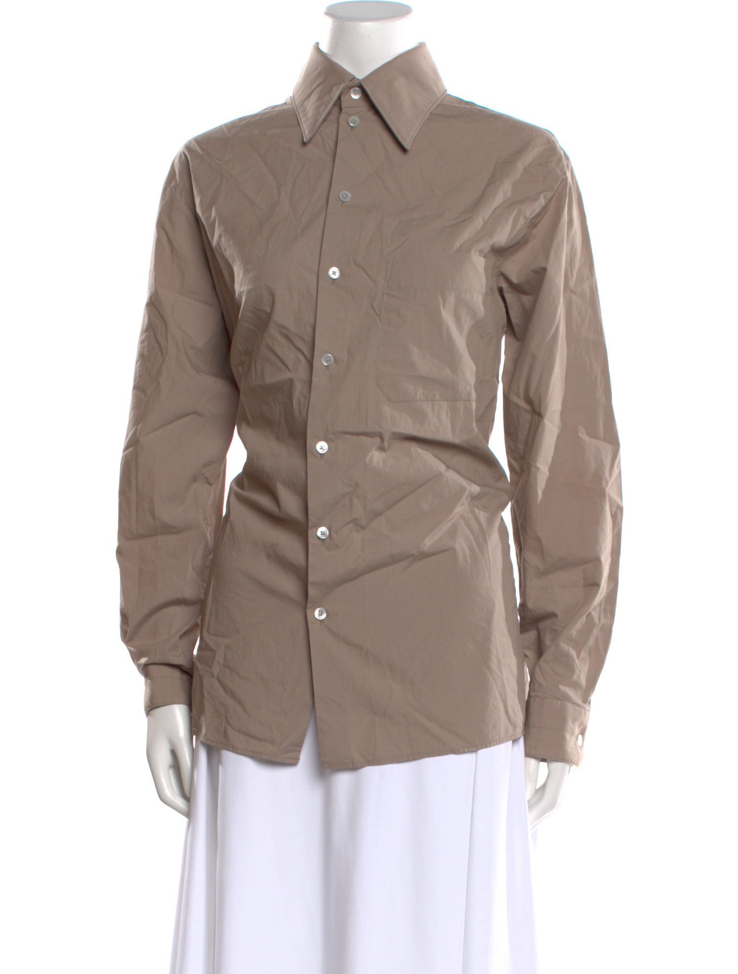 Lemaire Long Sleeve Button-Up Top