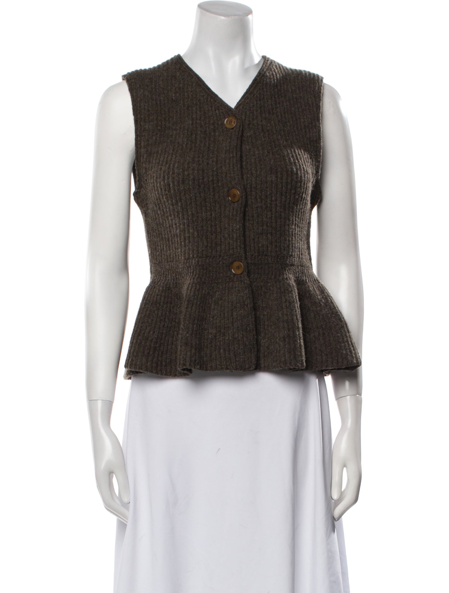 Lemaire Wool V-Neck Sweater