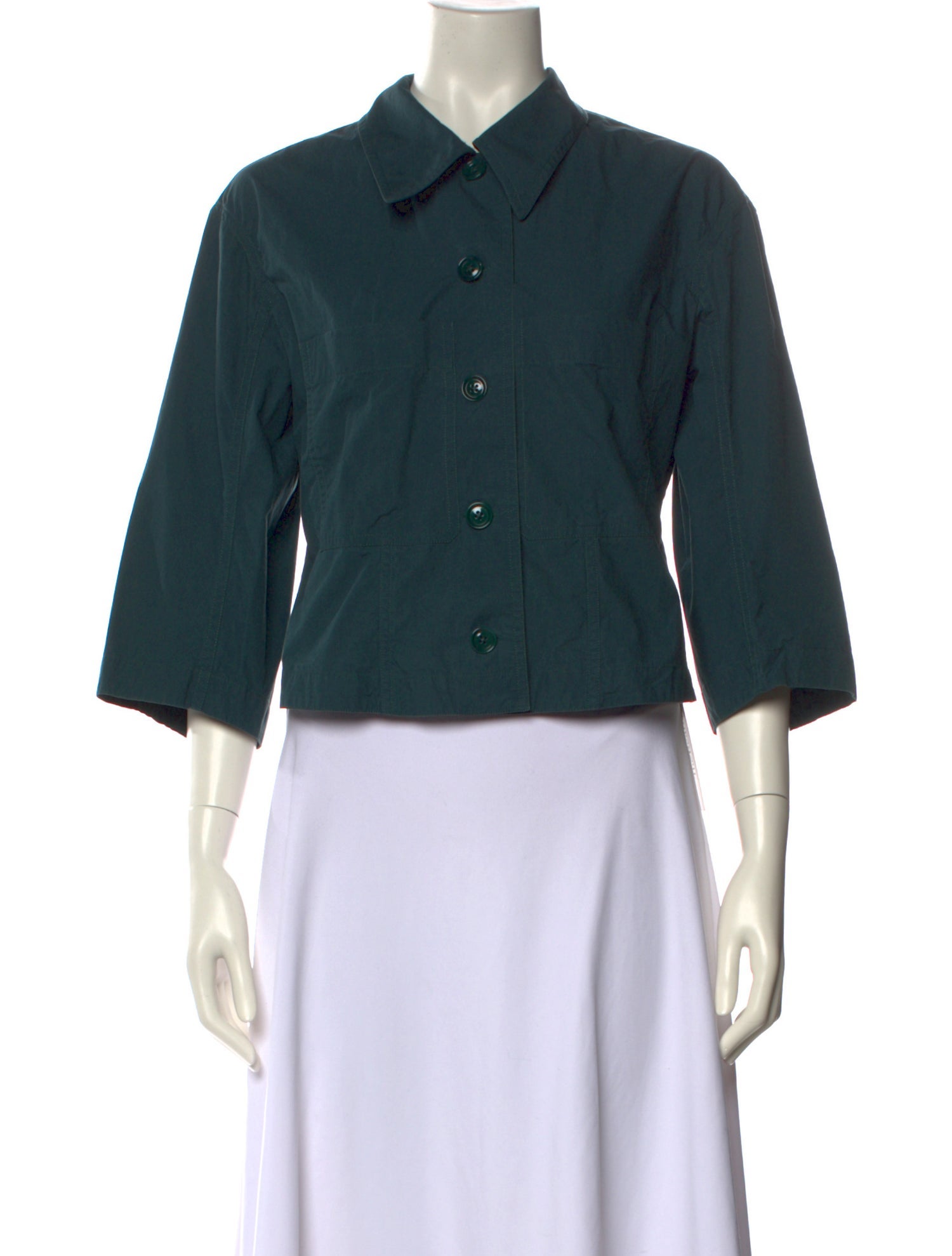 Lemaire Three-Quarter Sleeve Crop Top