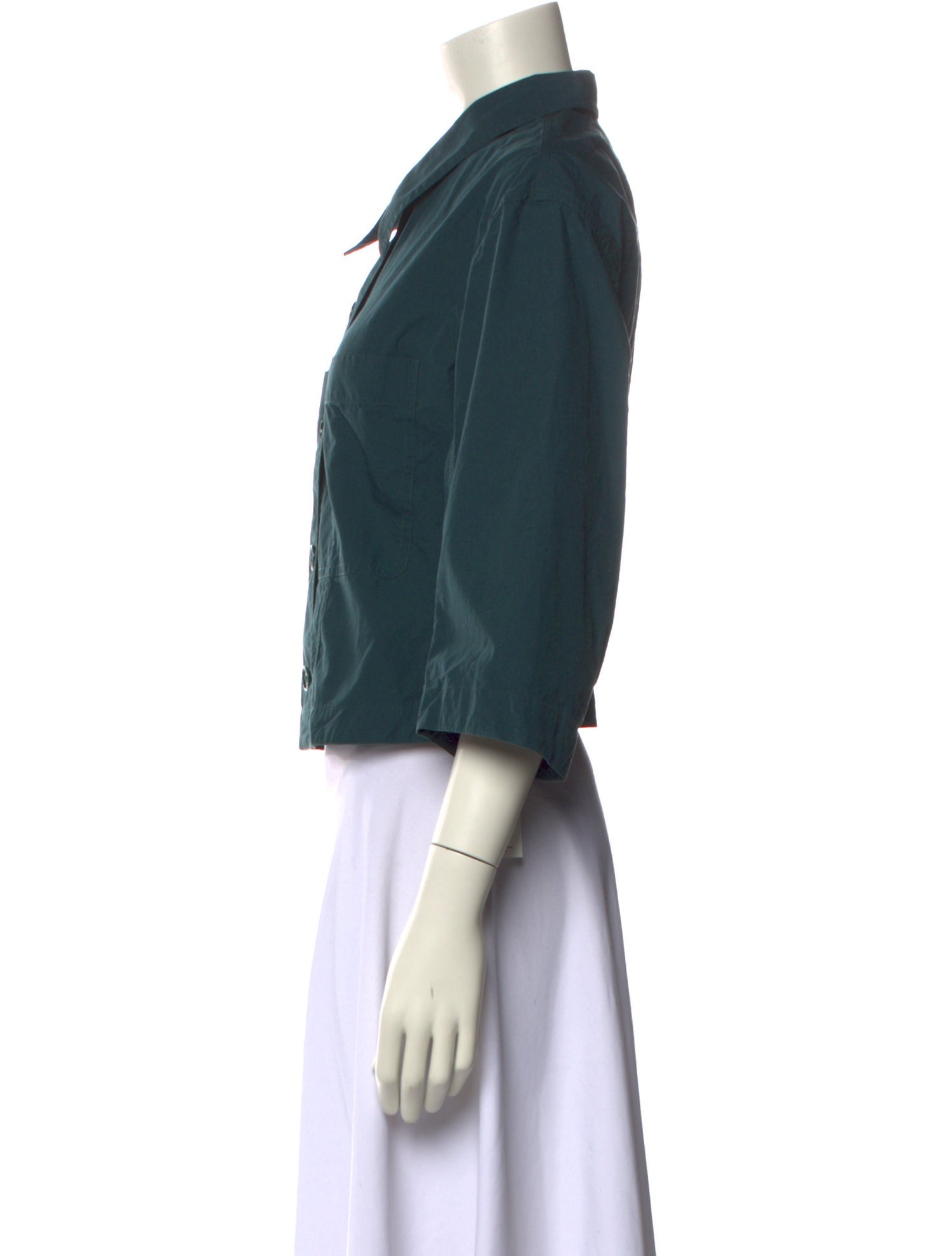 Lemaire Three-Quarter Sleeve Crop Top