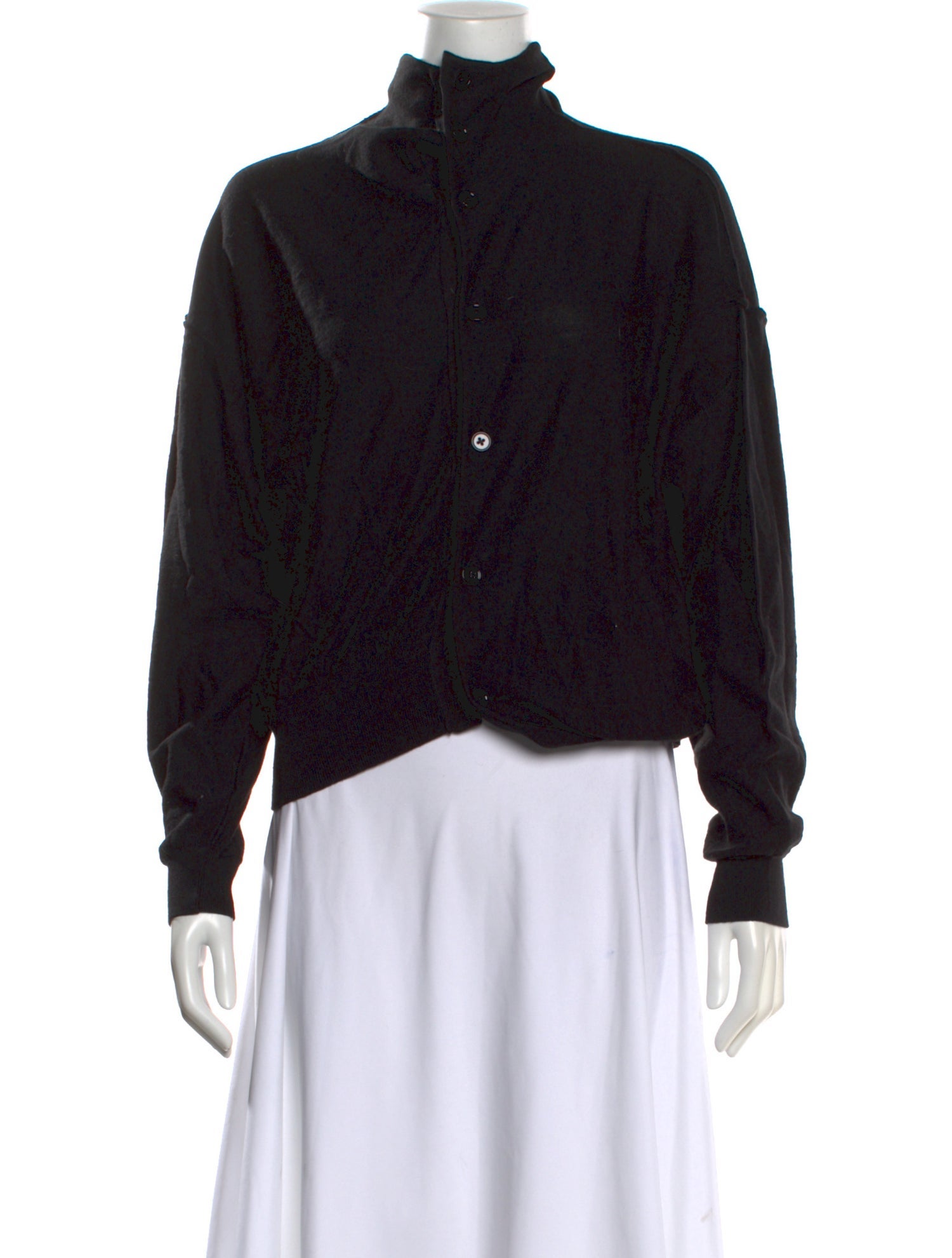 Lemaire Merino Wool Mock Neck Sweater