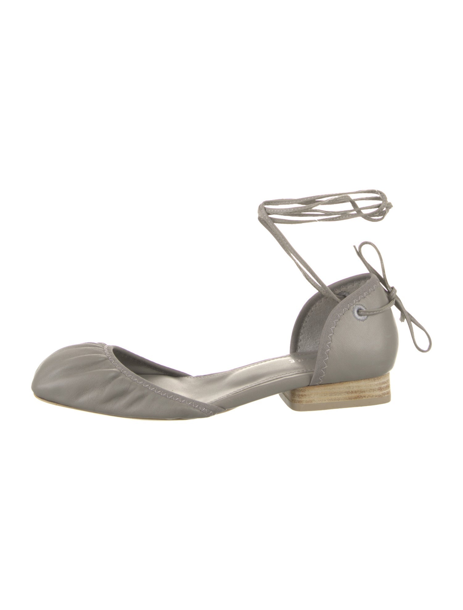 Lemaire Leather Colorblock Pattern D'Orsay Flats