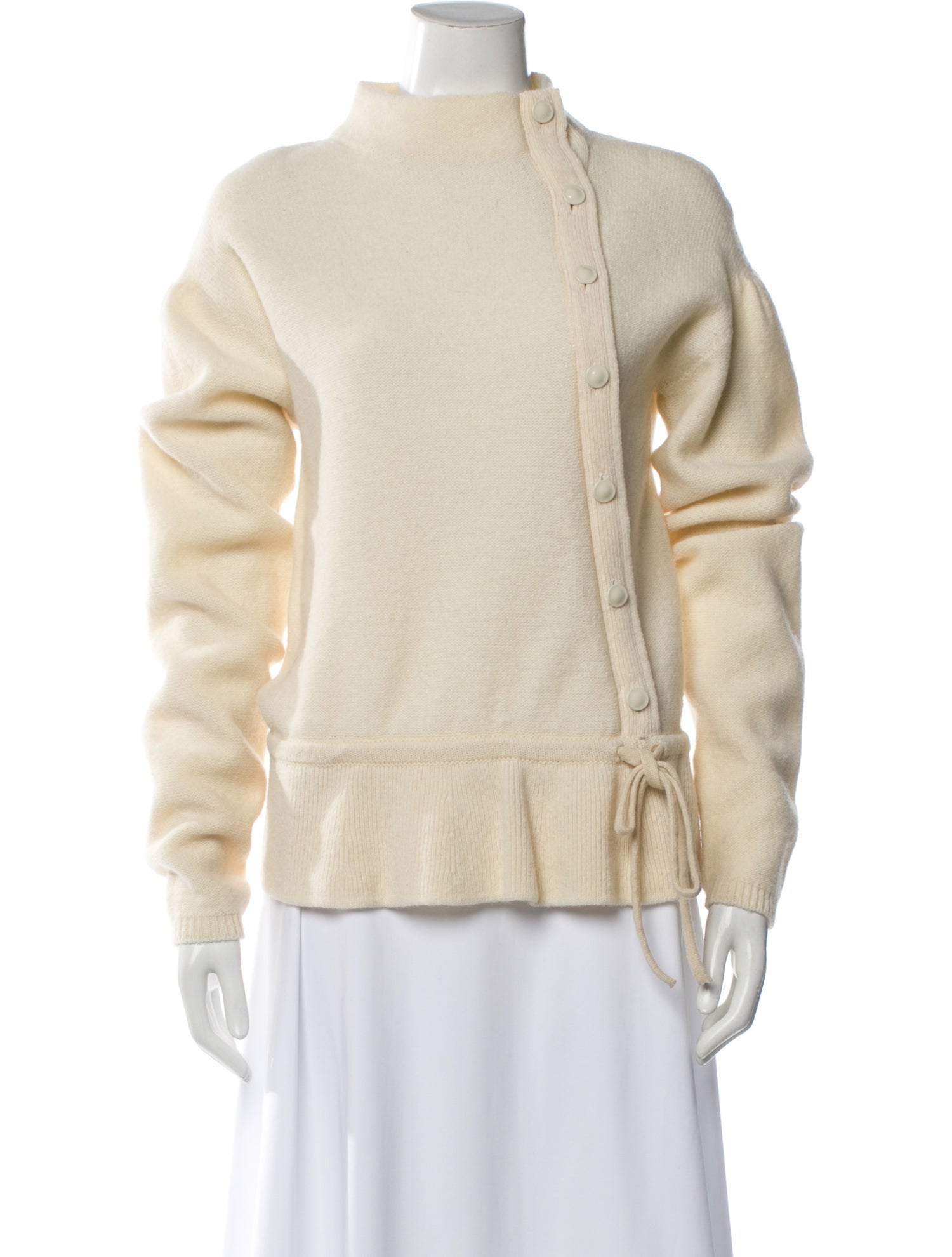 Lemaire Lambswool Mock Neck Sweater