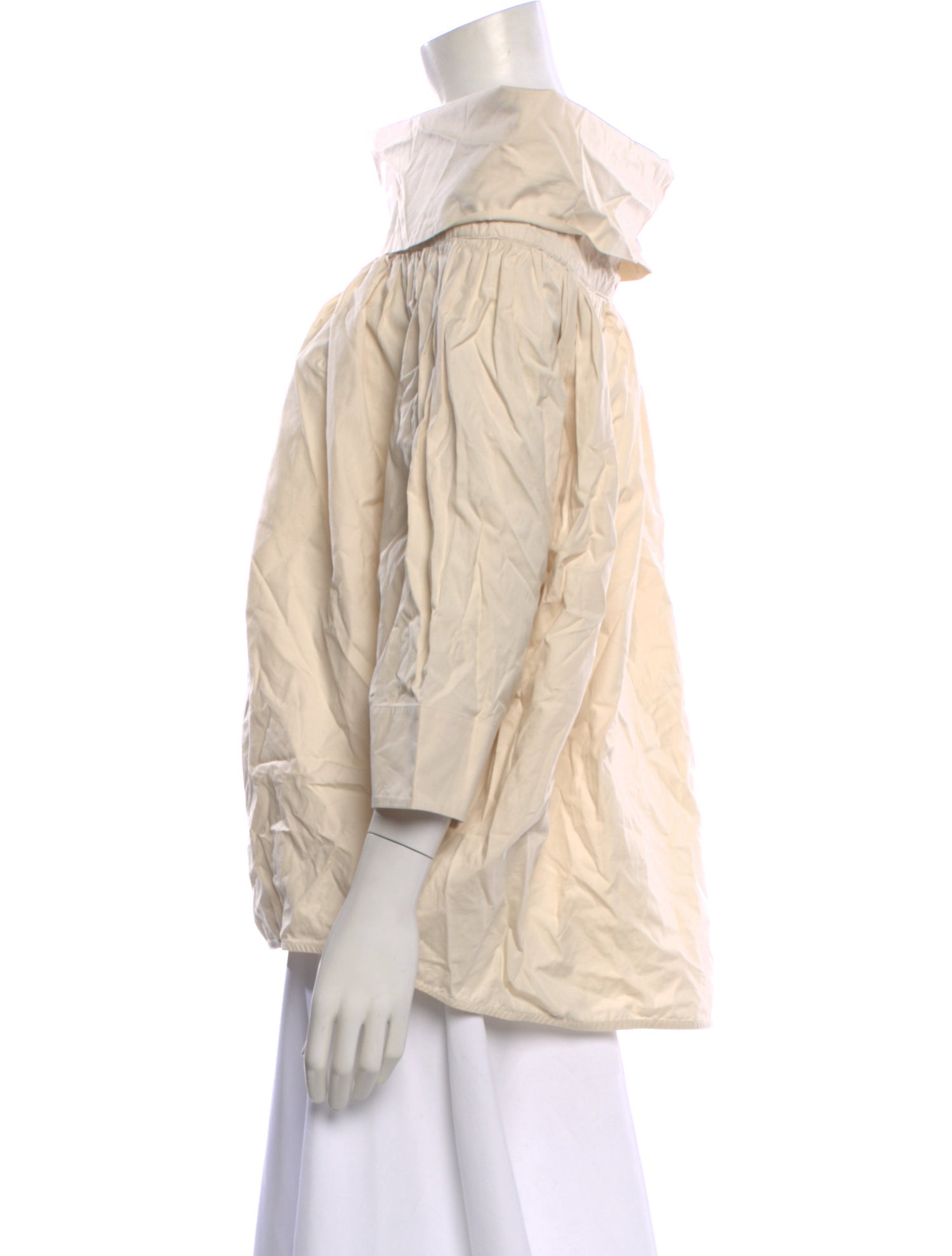 Lemaire Off-The-Shoulder Three-Quarter Sleeve Blouse