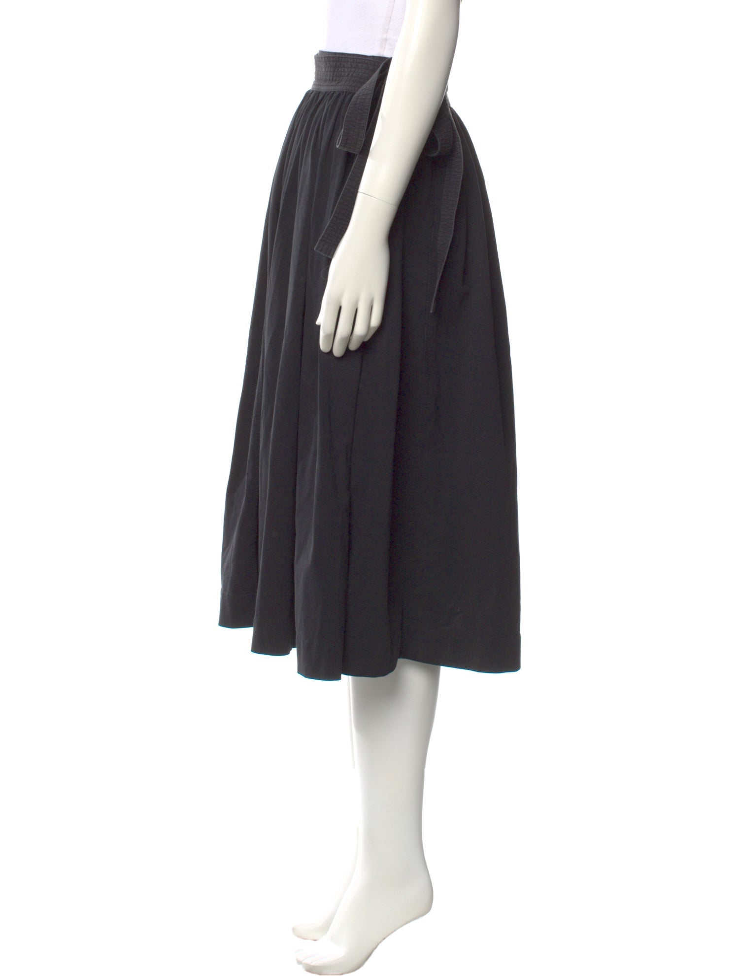 Lemaire Pleated Accents Midi Length Skirt