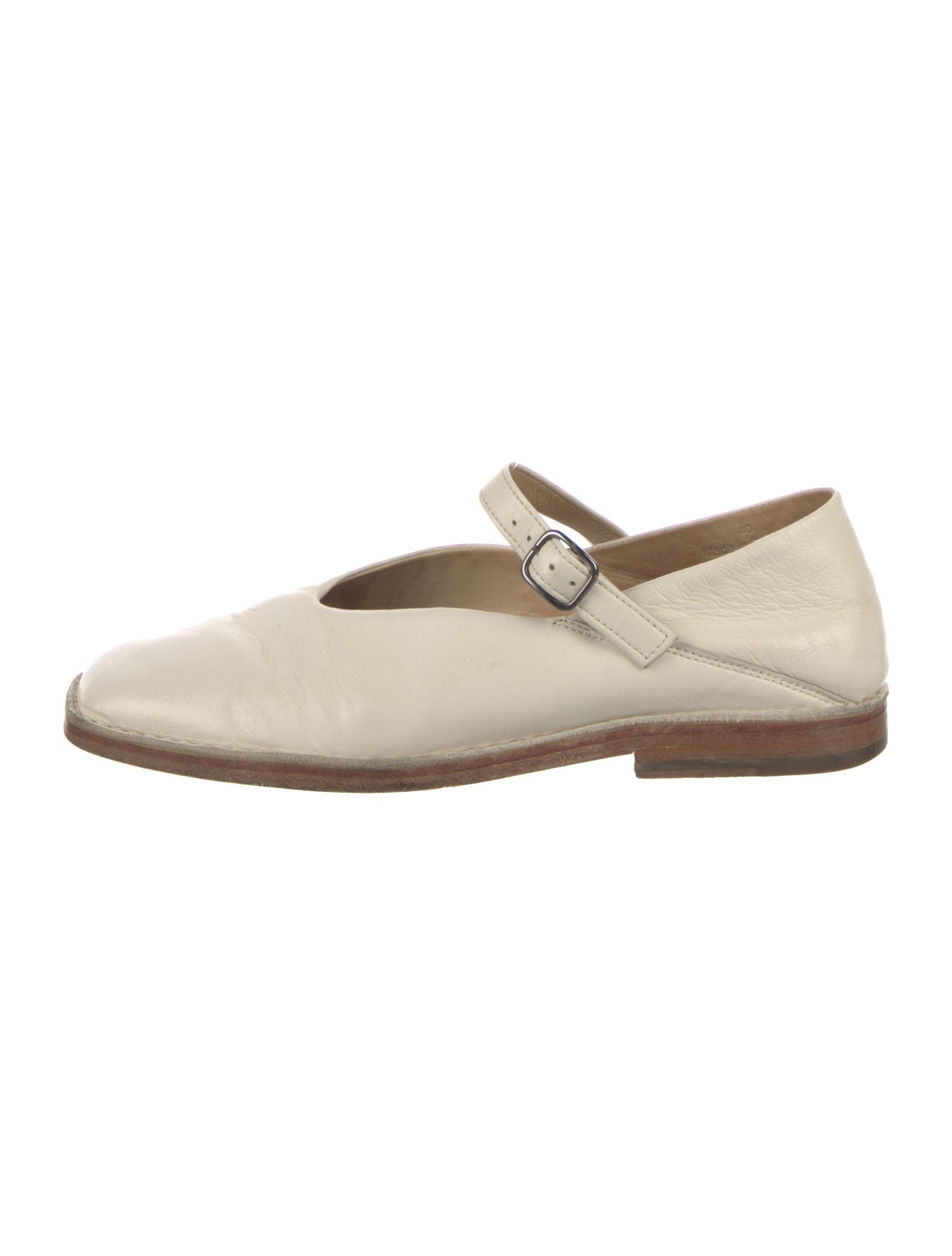 Lemaire Leather Mary Jane Flats