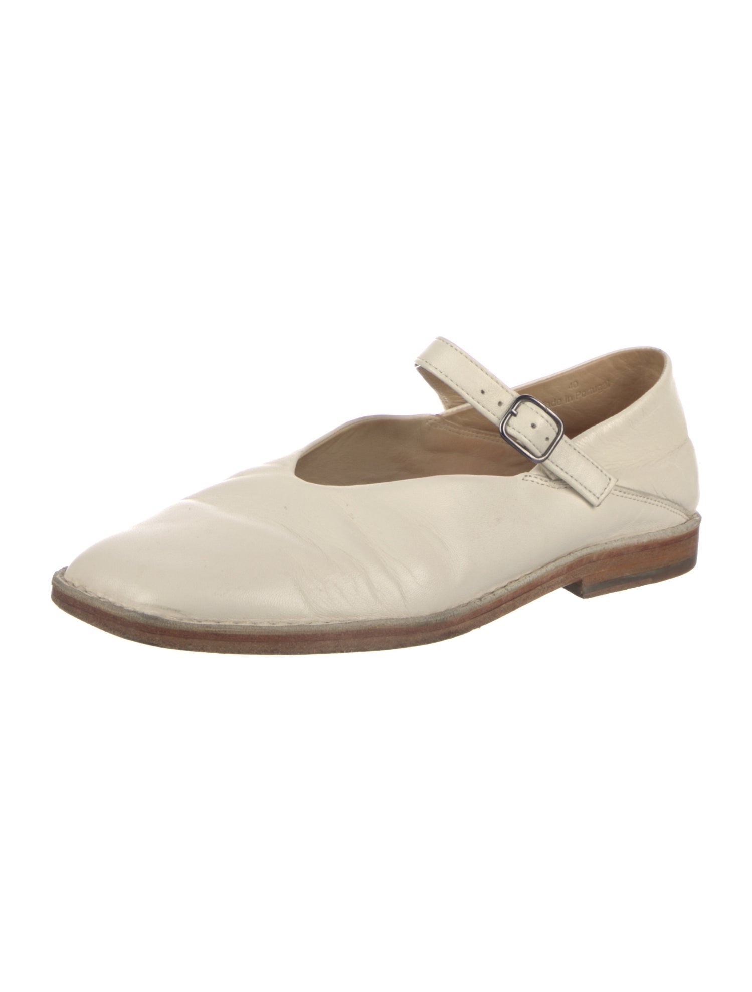 Lemaire Leather Mary Jane Flats