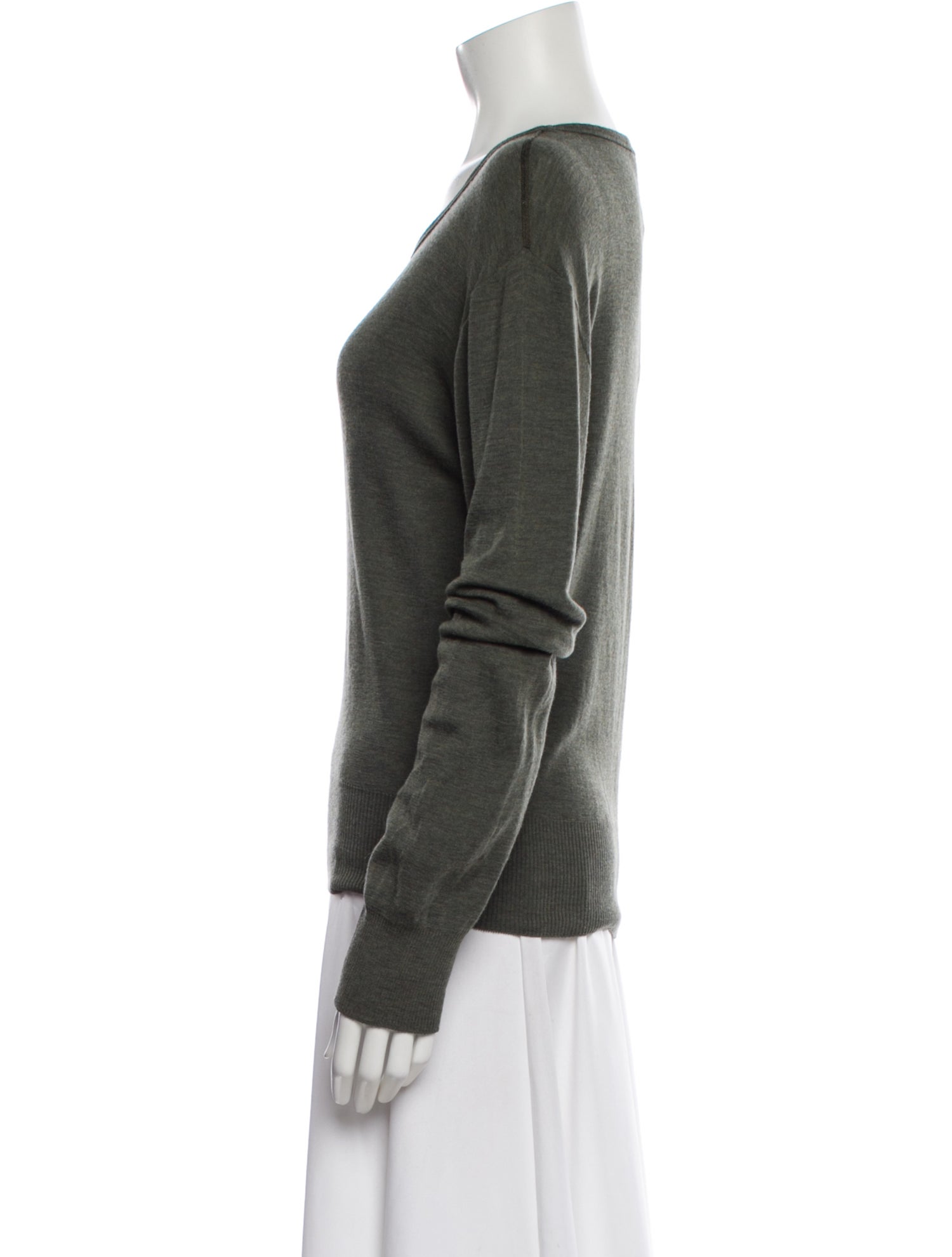 Lemaire Wool Scoop Neck Sweater